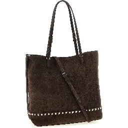 Brown Calfskin Shoulder Bag