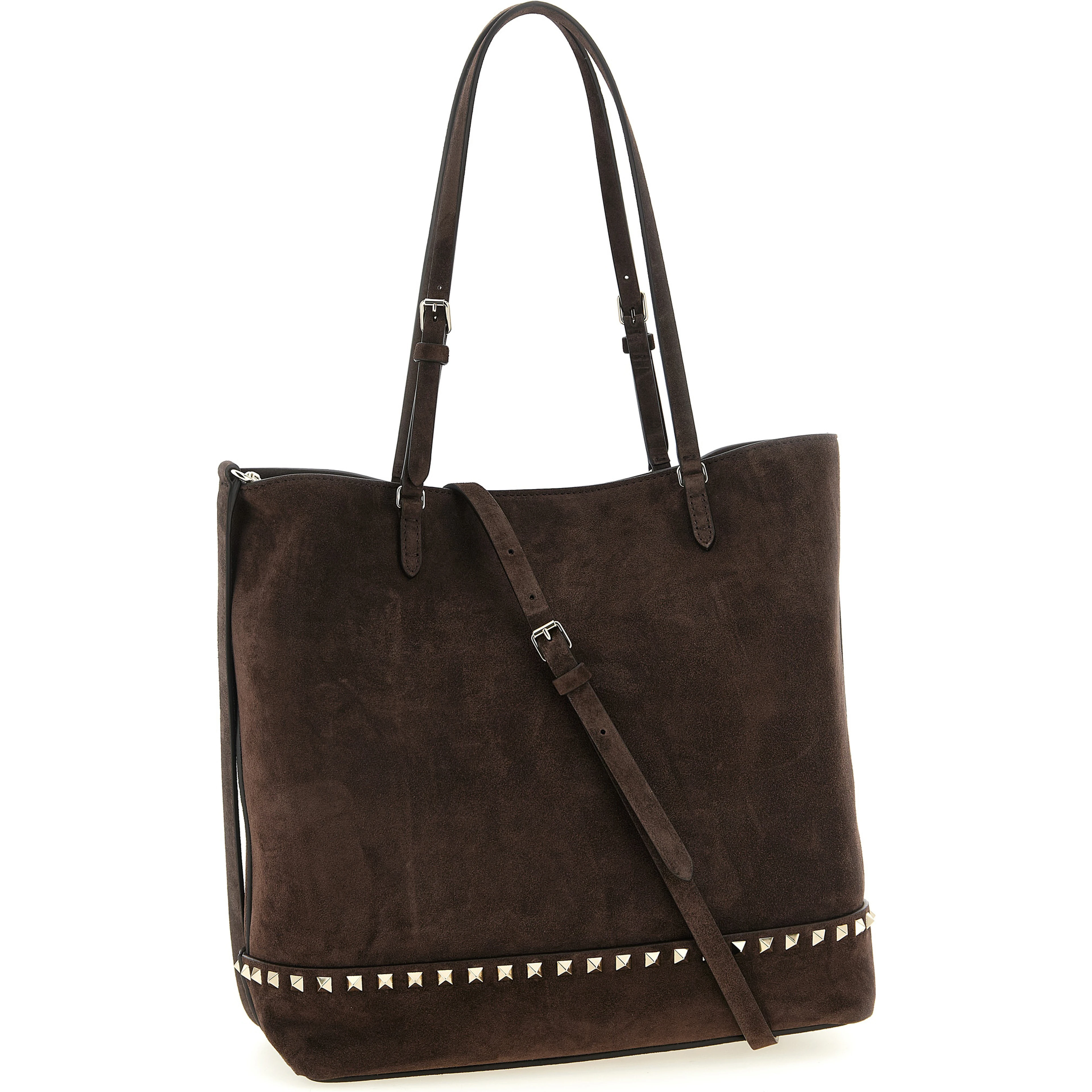 Brown Calfskin Shoulder Bag
