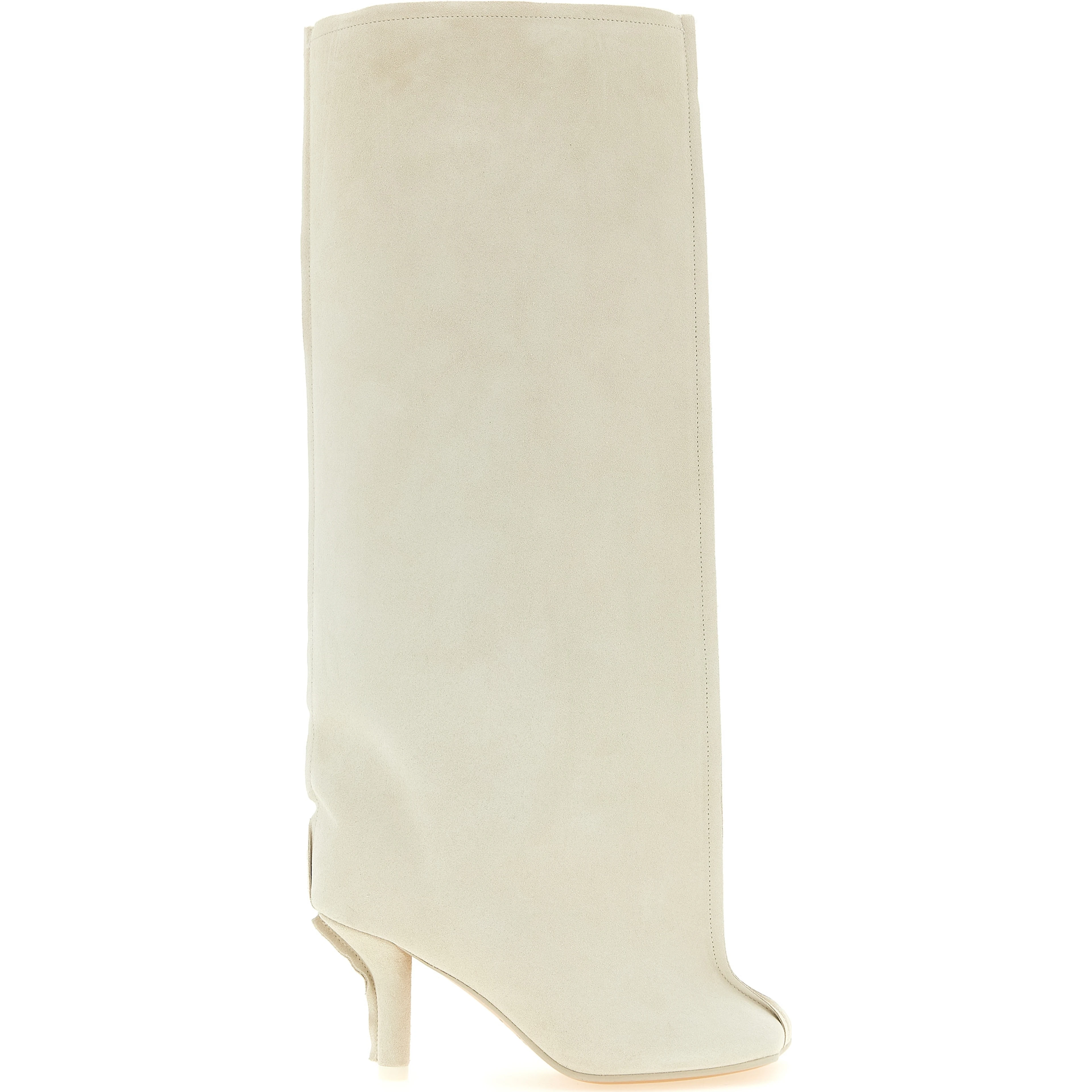 White Cowhide Over The Knee