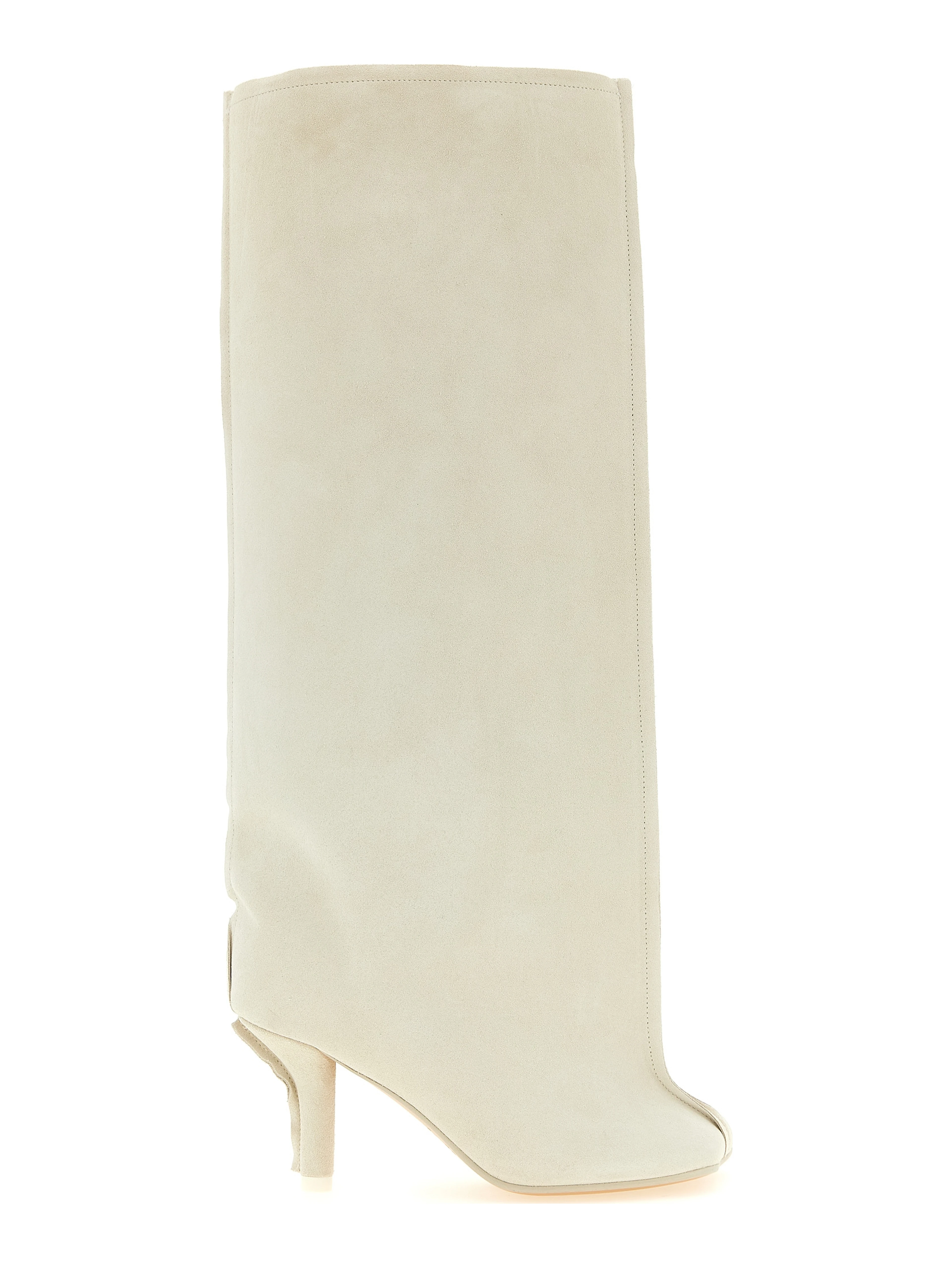 White Cowhide Over The Knee