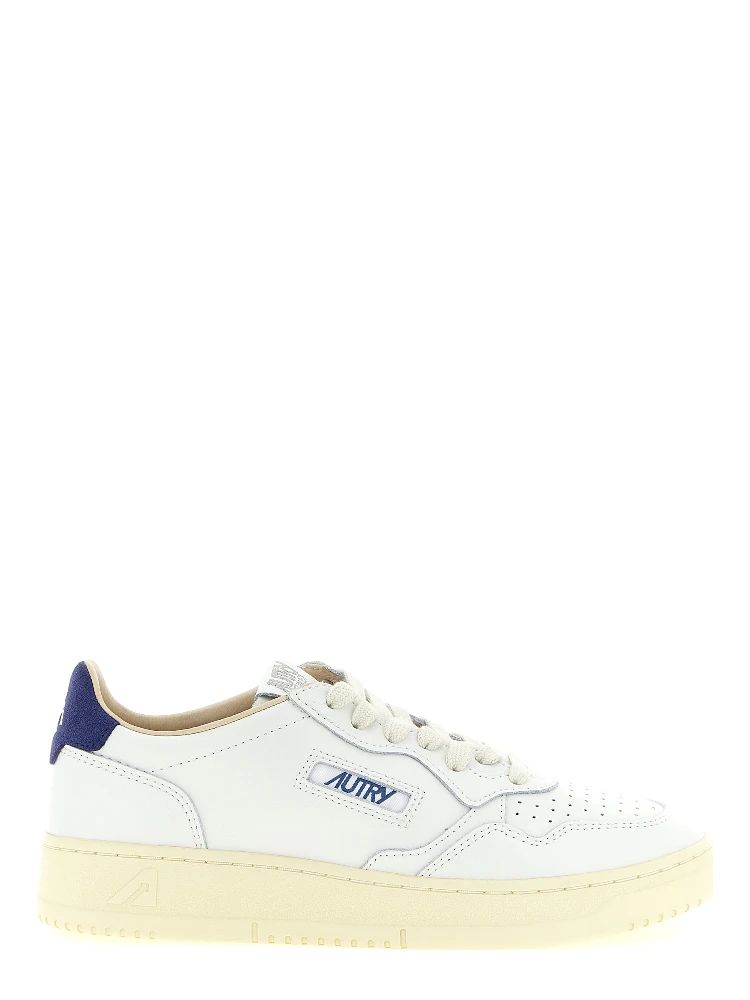Blue Cowhide Athletic Sneakers