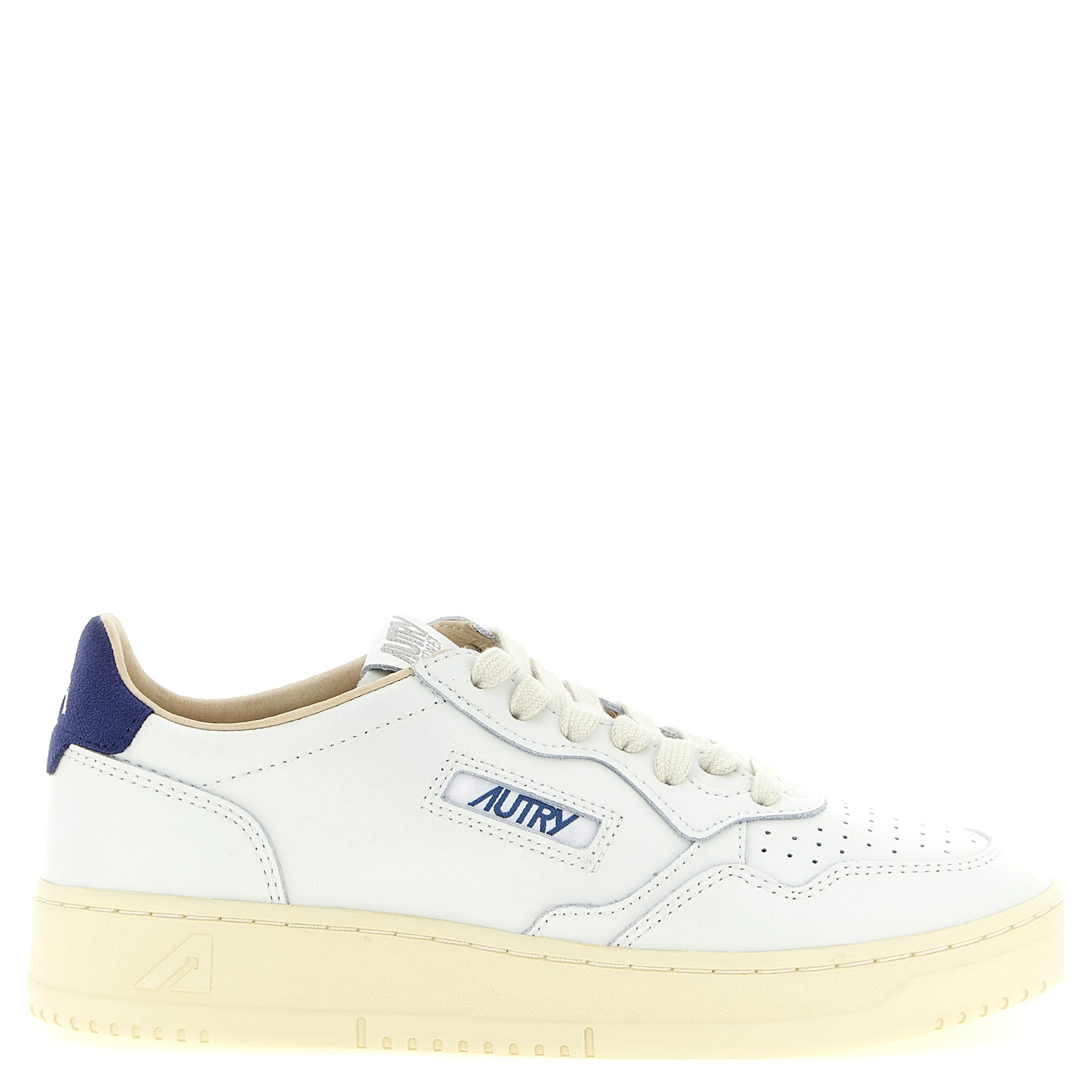 Blue Cowhide Athletic Sneakers