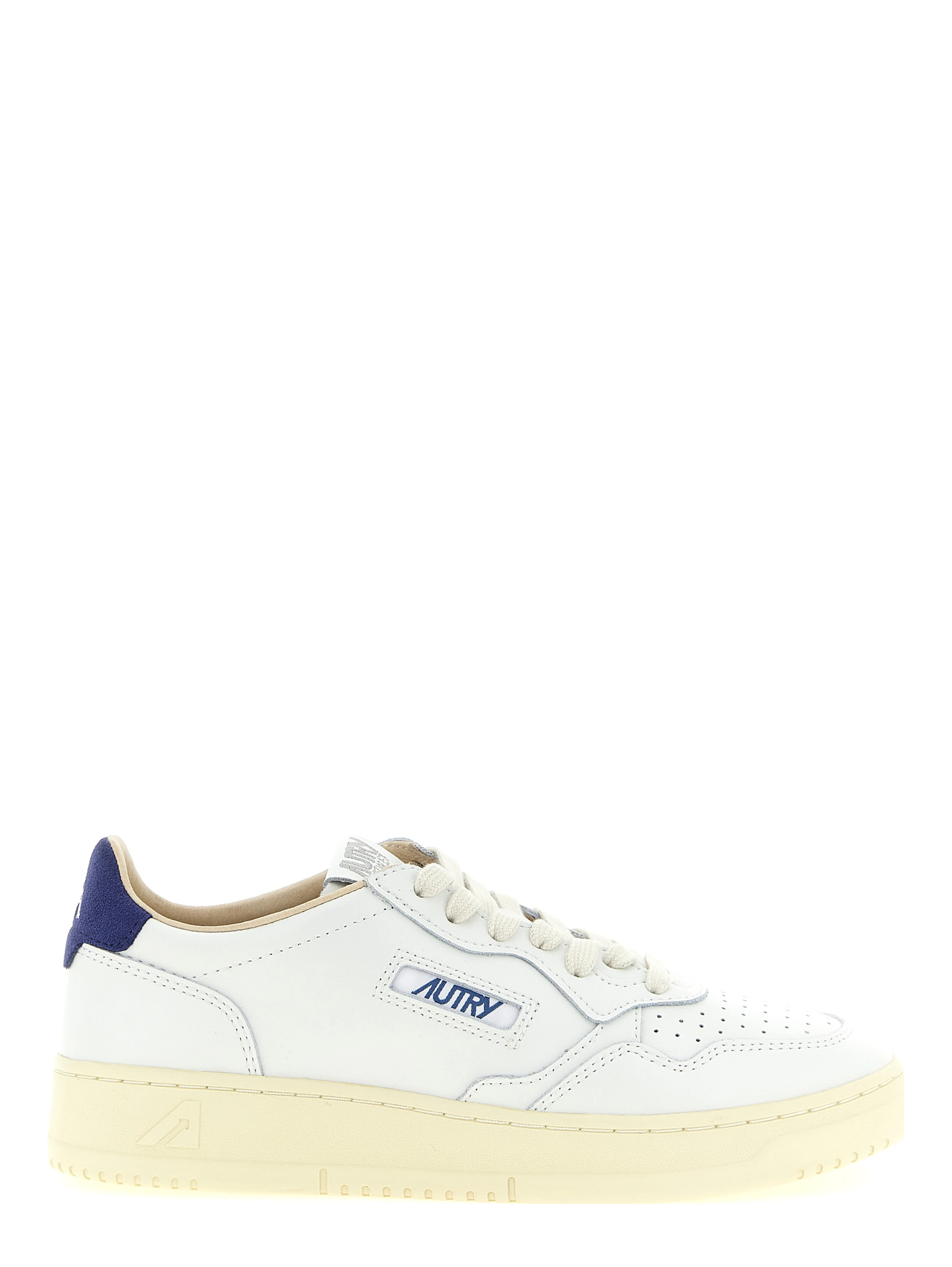 Blue Cowhide Athletic Sneakers