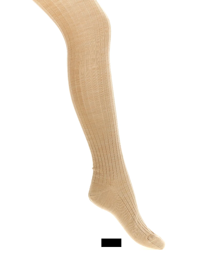 Beige Wool Socks