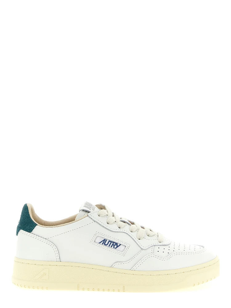 Bicolor Cowhide Low Top Sneakers