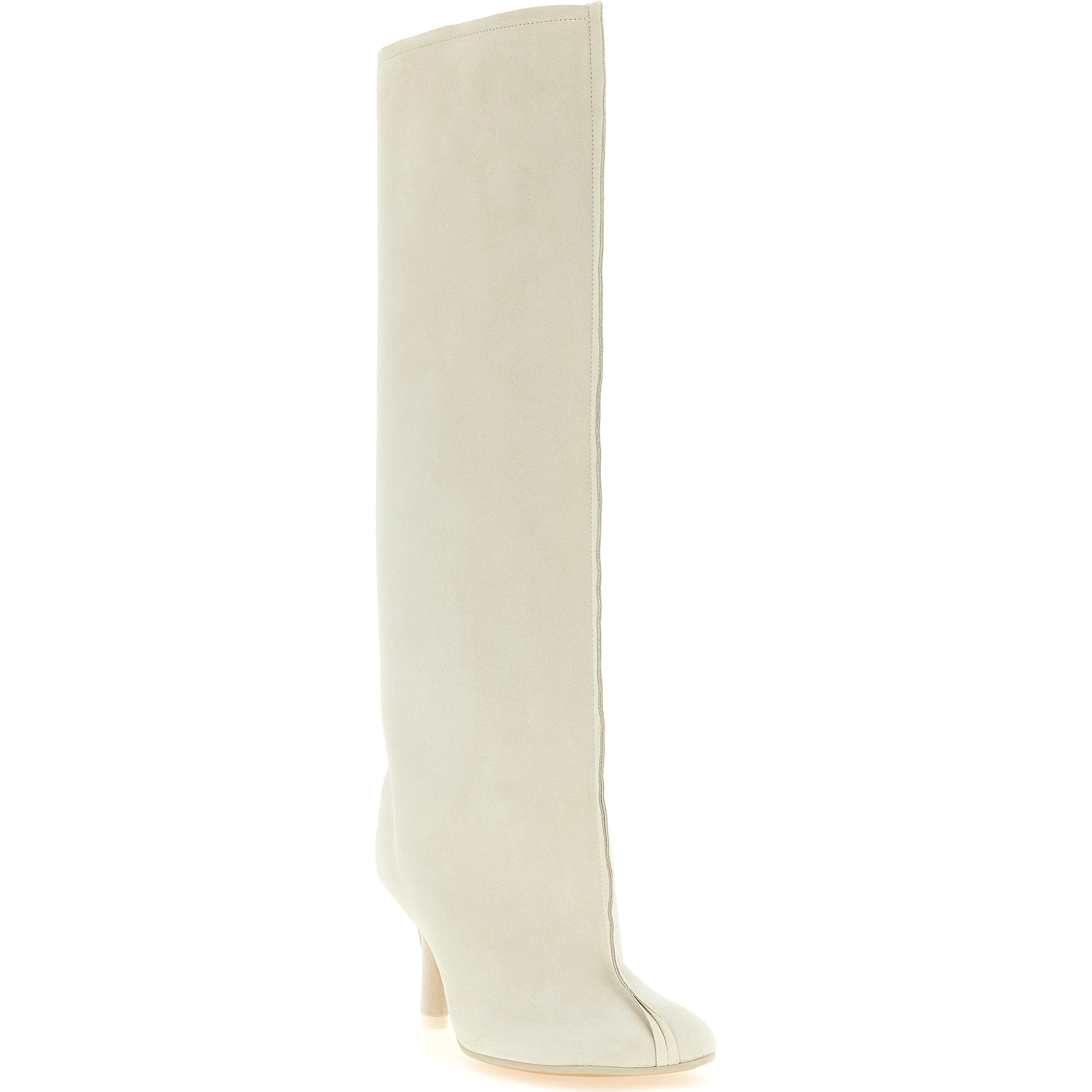 White Cowhide Over The Knee