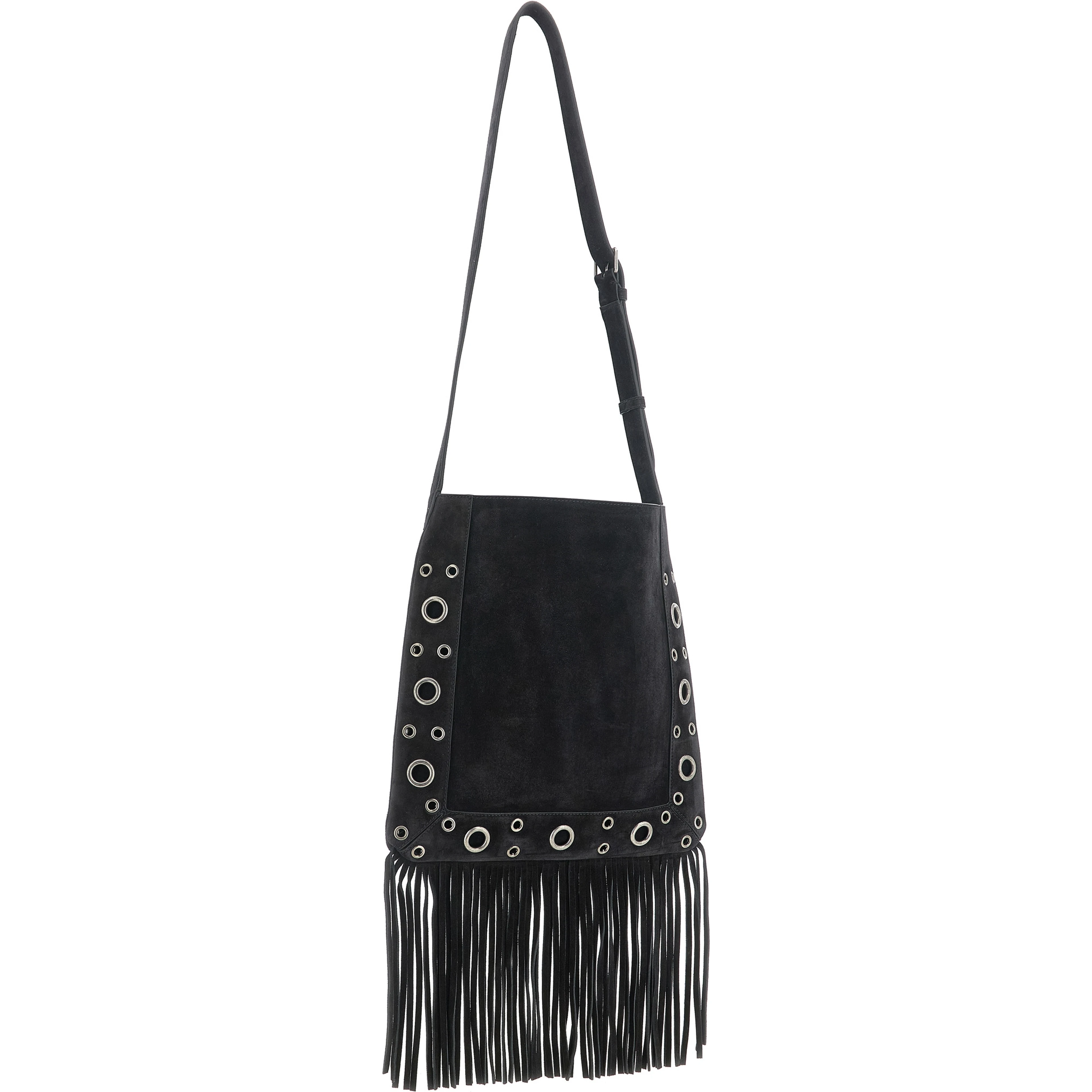 Black Calfskin Shoulder Bag