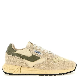 Bicolor Nylon Athletic Sneakers