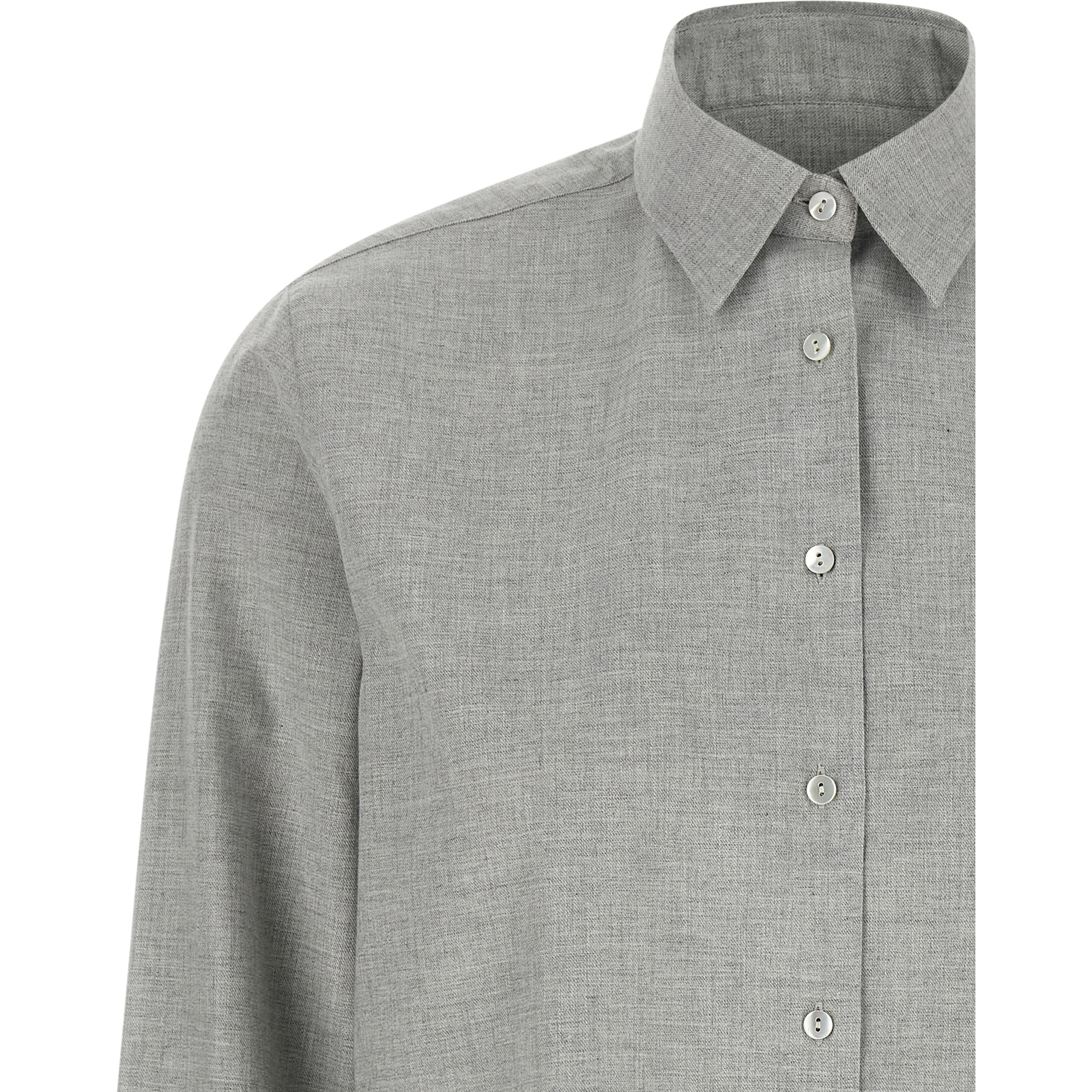 Gray Cotton Blouse