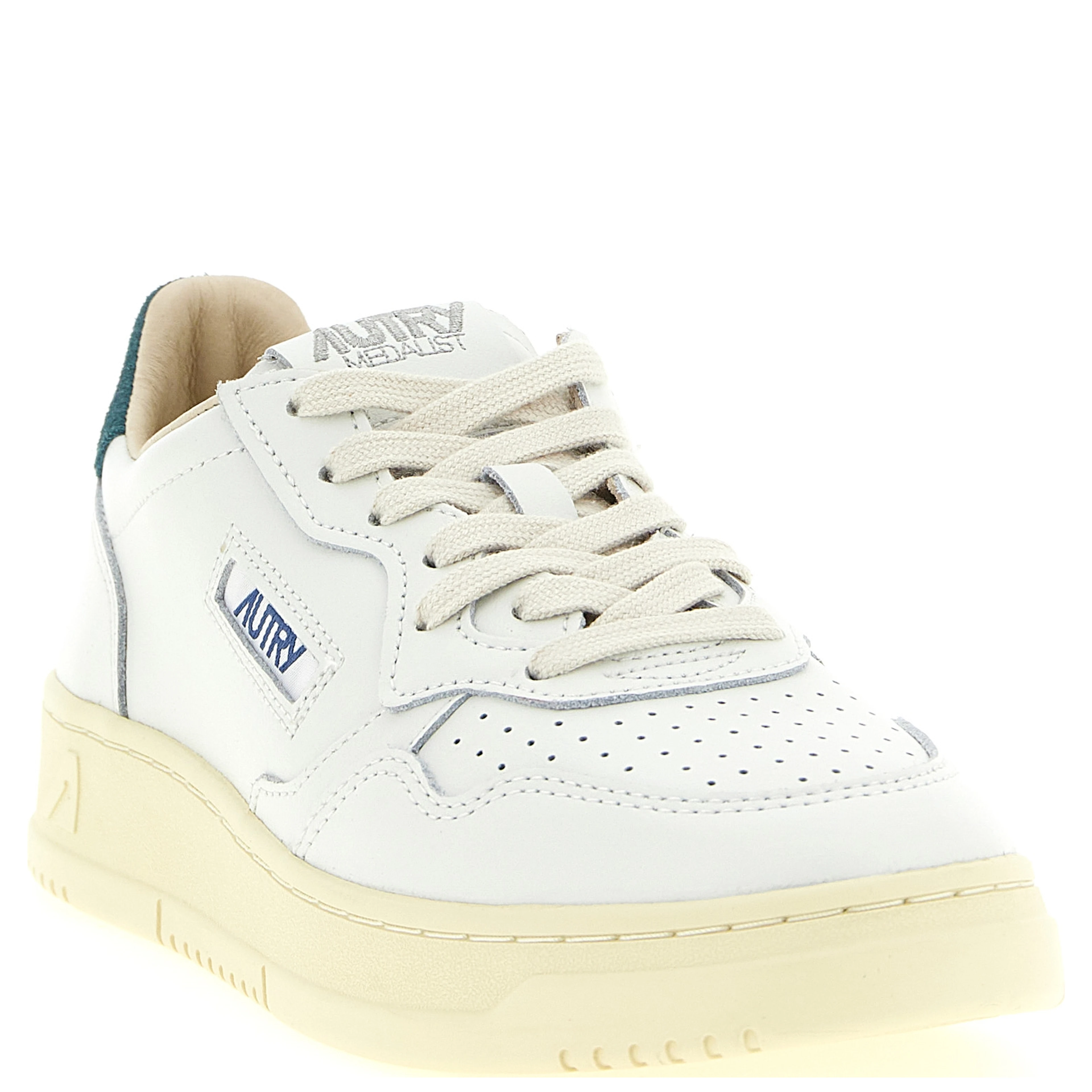 Bicolor Cowhide Low Top Sneakers