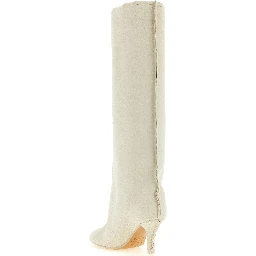 White Cowhide Over The Knee
