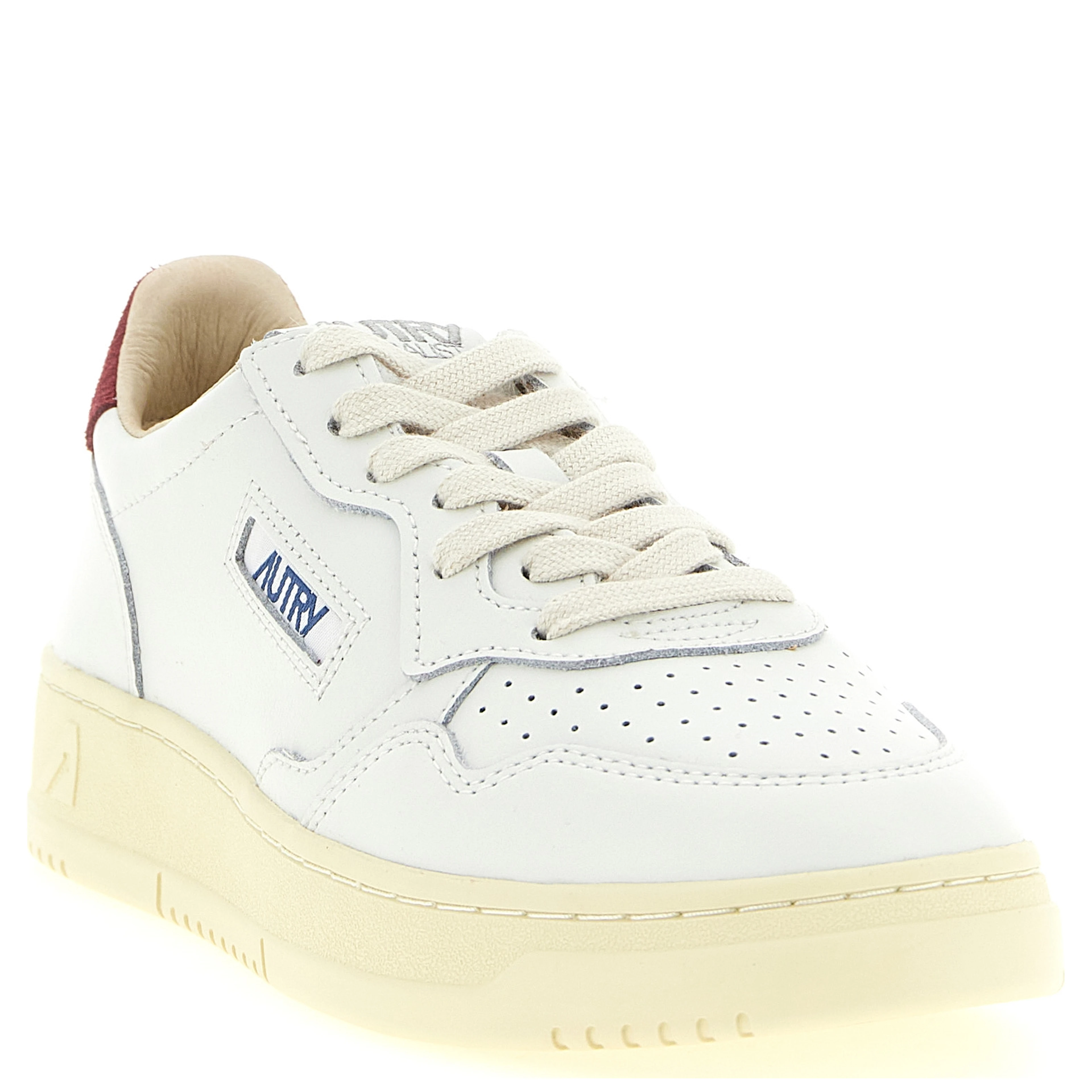 Bordeaux Cowhide Athletic Sneakers