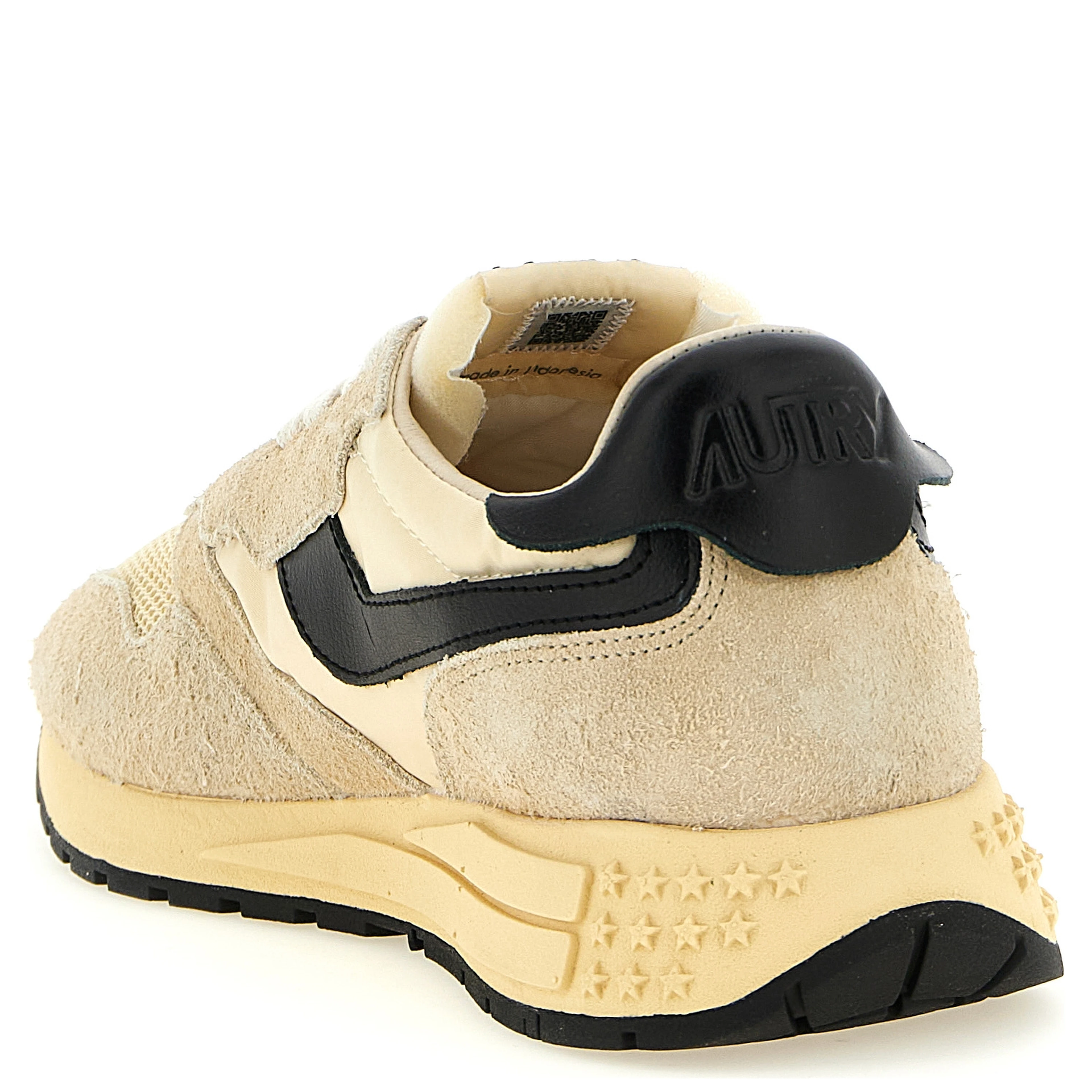 Black Nylon Athletic Sneakers