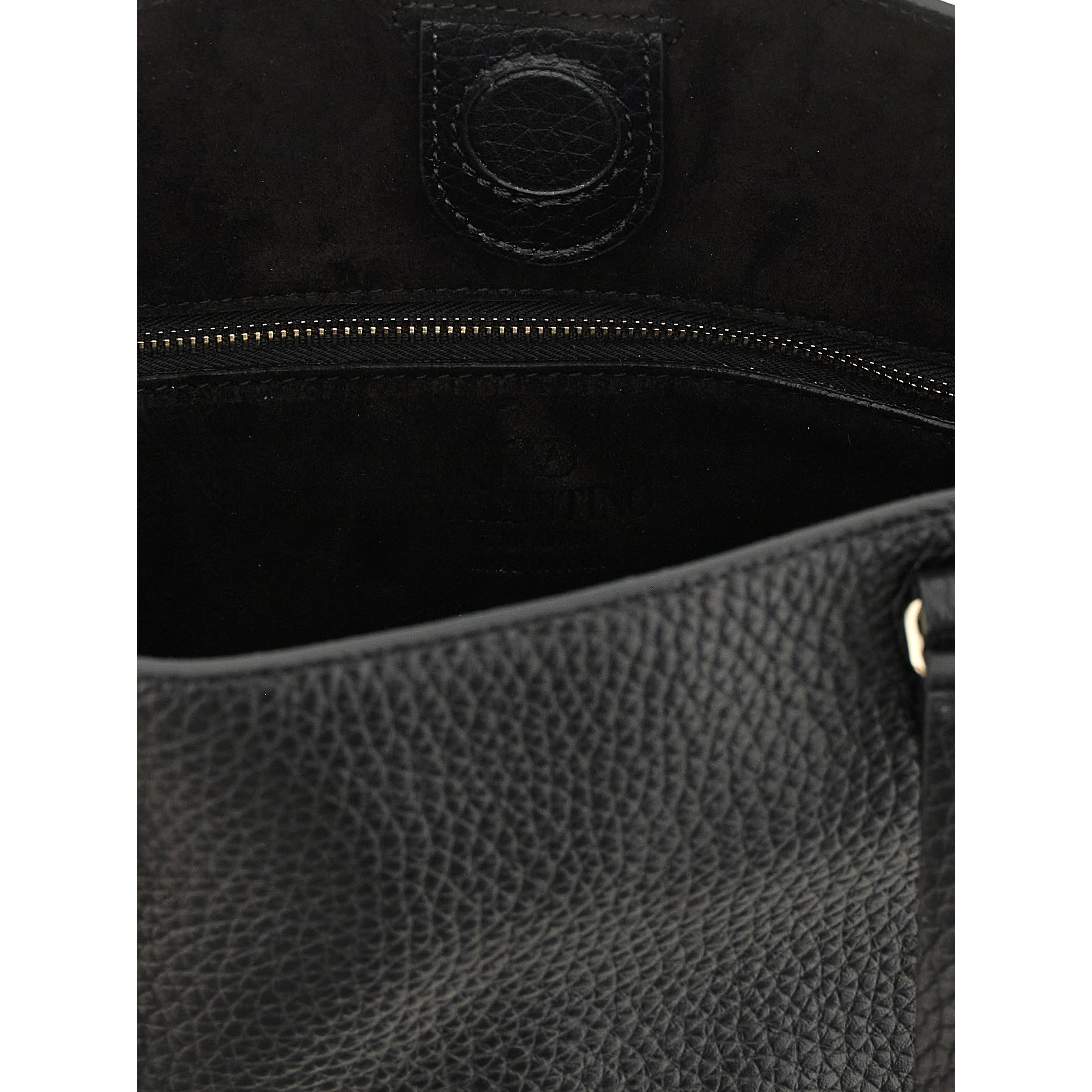 Black Calfskin Shoulder Bag