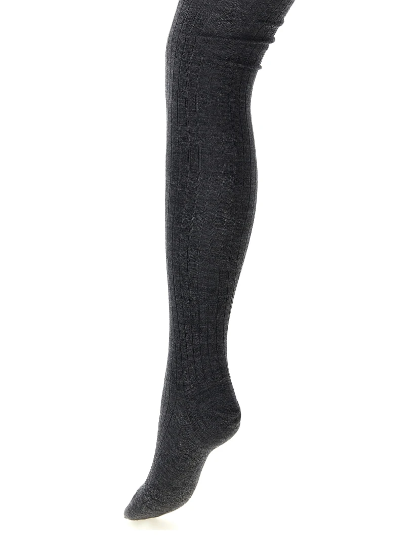 Gray Wool Socks