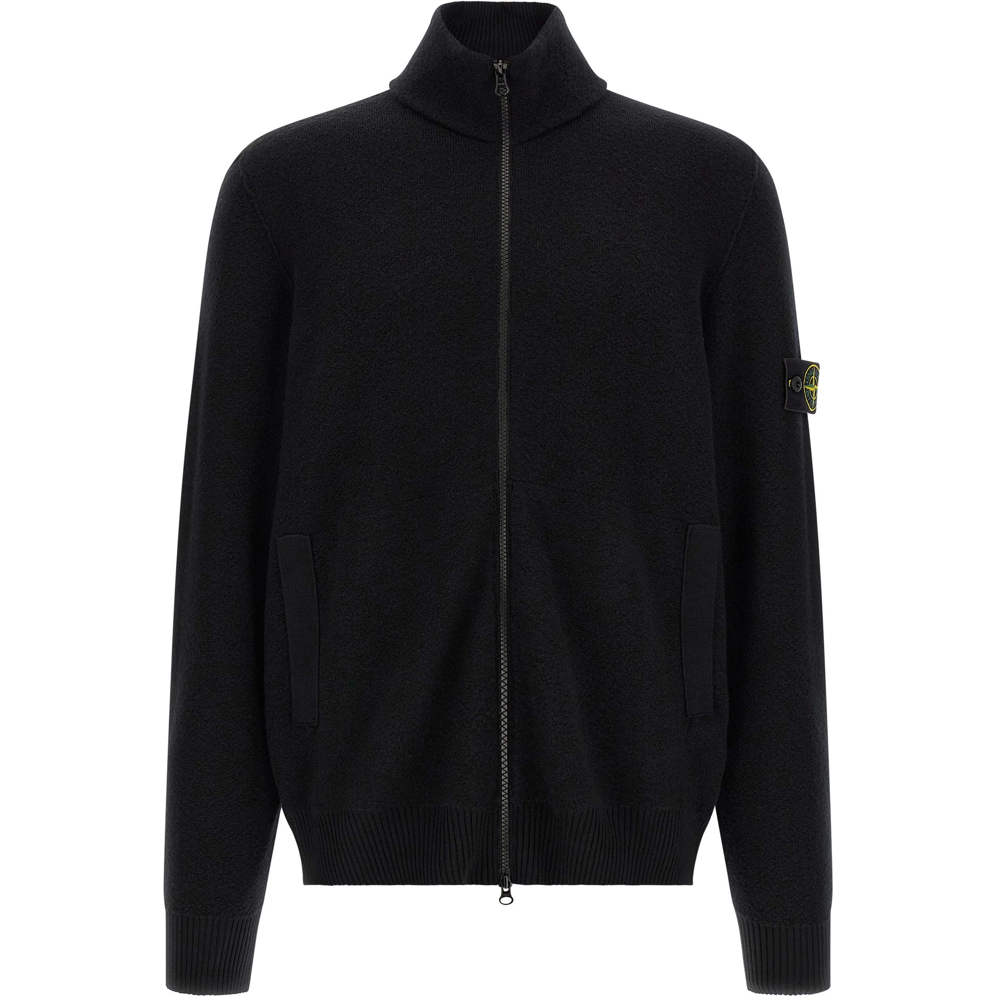 Black Virgin Wool Cardigan