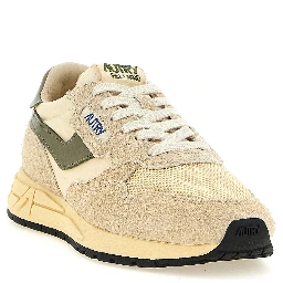 Bicolor Nylon Athletic Sneakers