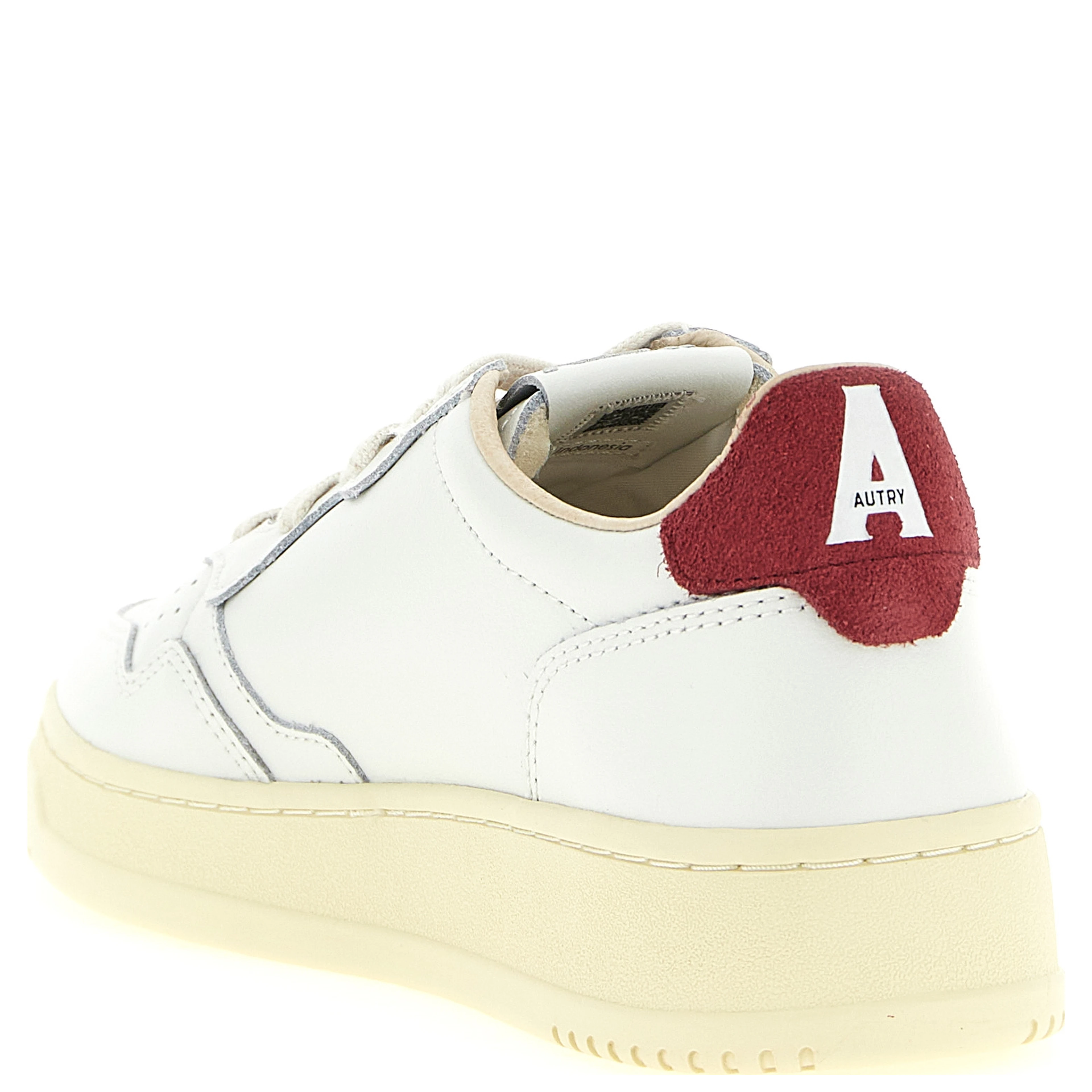 Bordeaux Cowhide Athletic Sneakers