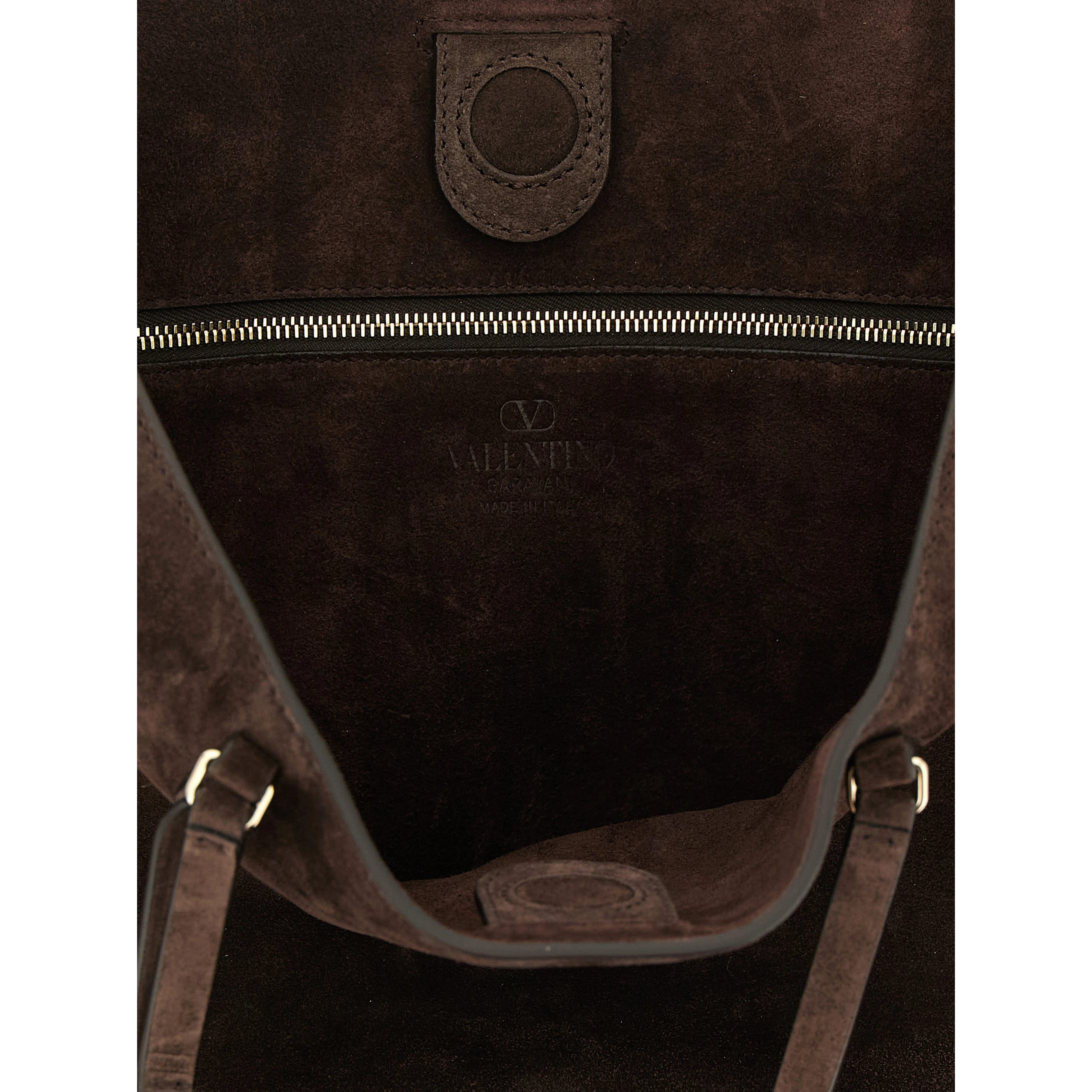 Brown Calfskin Shoulder Bag