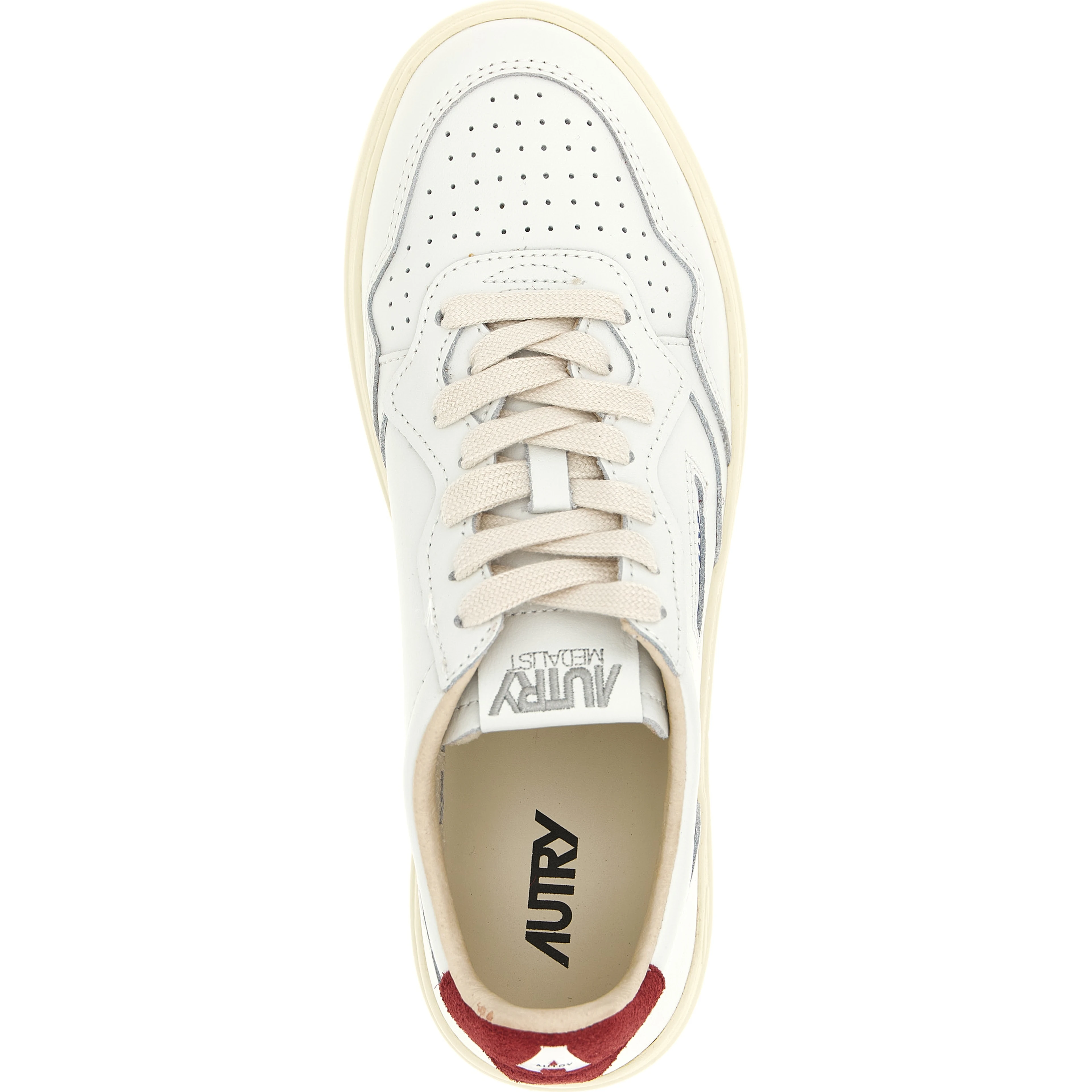 Bordeaux Cowhide Athletic Sneakers