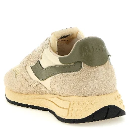 Bicolor Nylon Athletic Sneakers