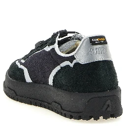Black Nylon Athletic Sneakers