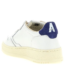 Blue Cowhide Athletic Sneakers