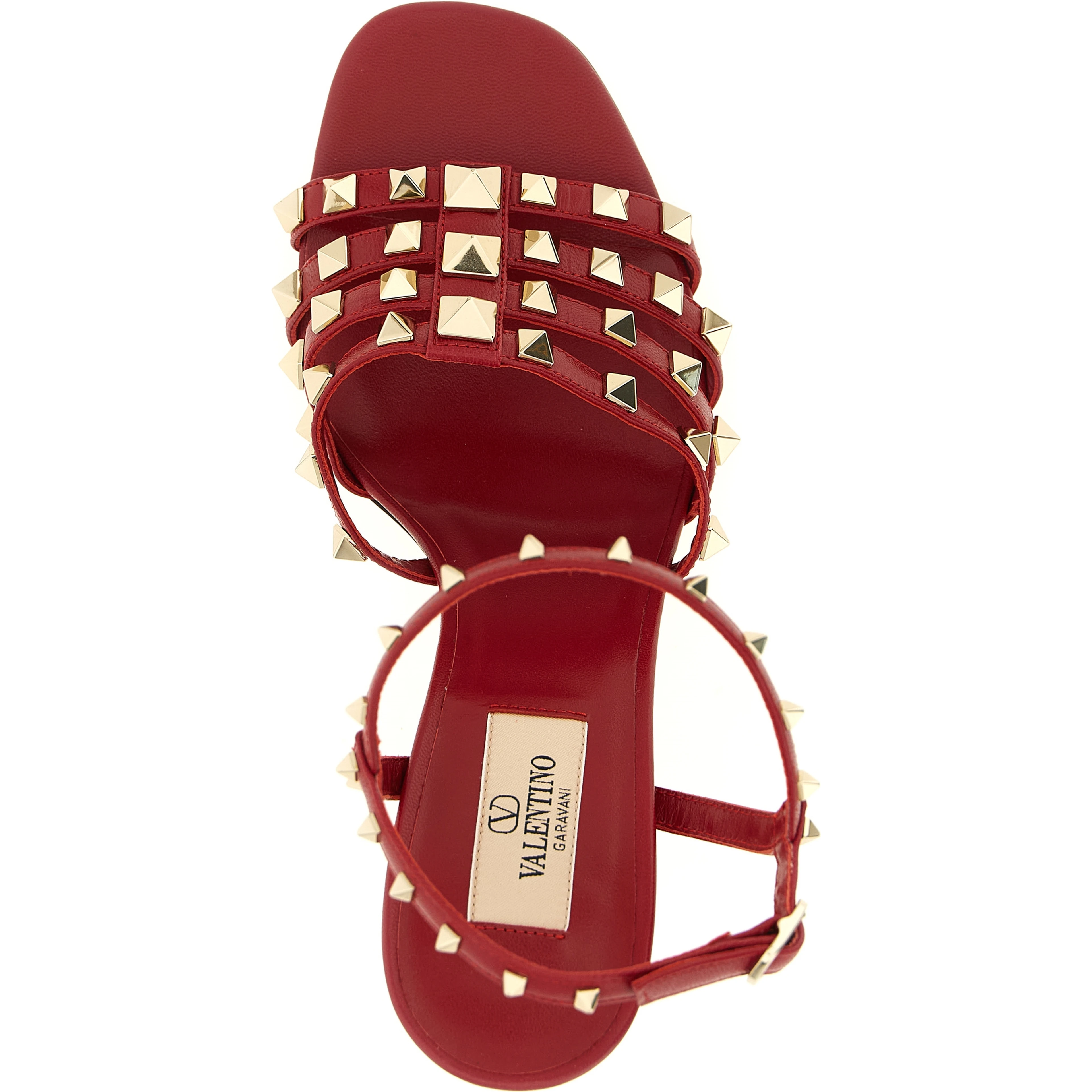 Multicolor Calfskin Stiletto Heel Sandals