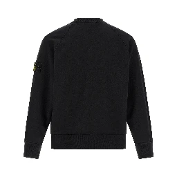 Black Cotton Sweatshirt