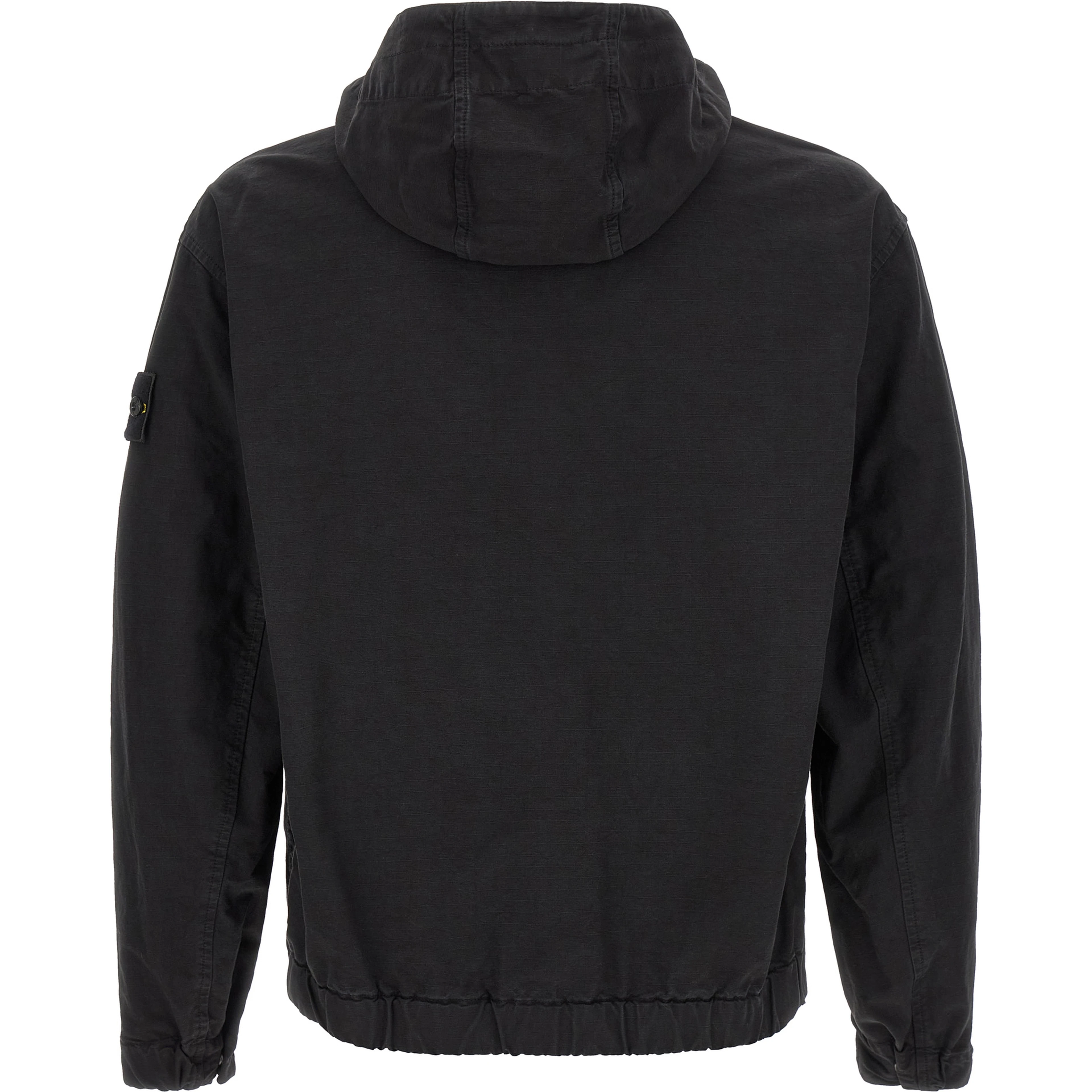 Black Cotton Shell Jacket