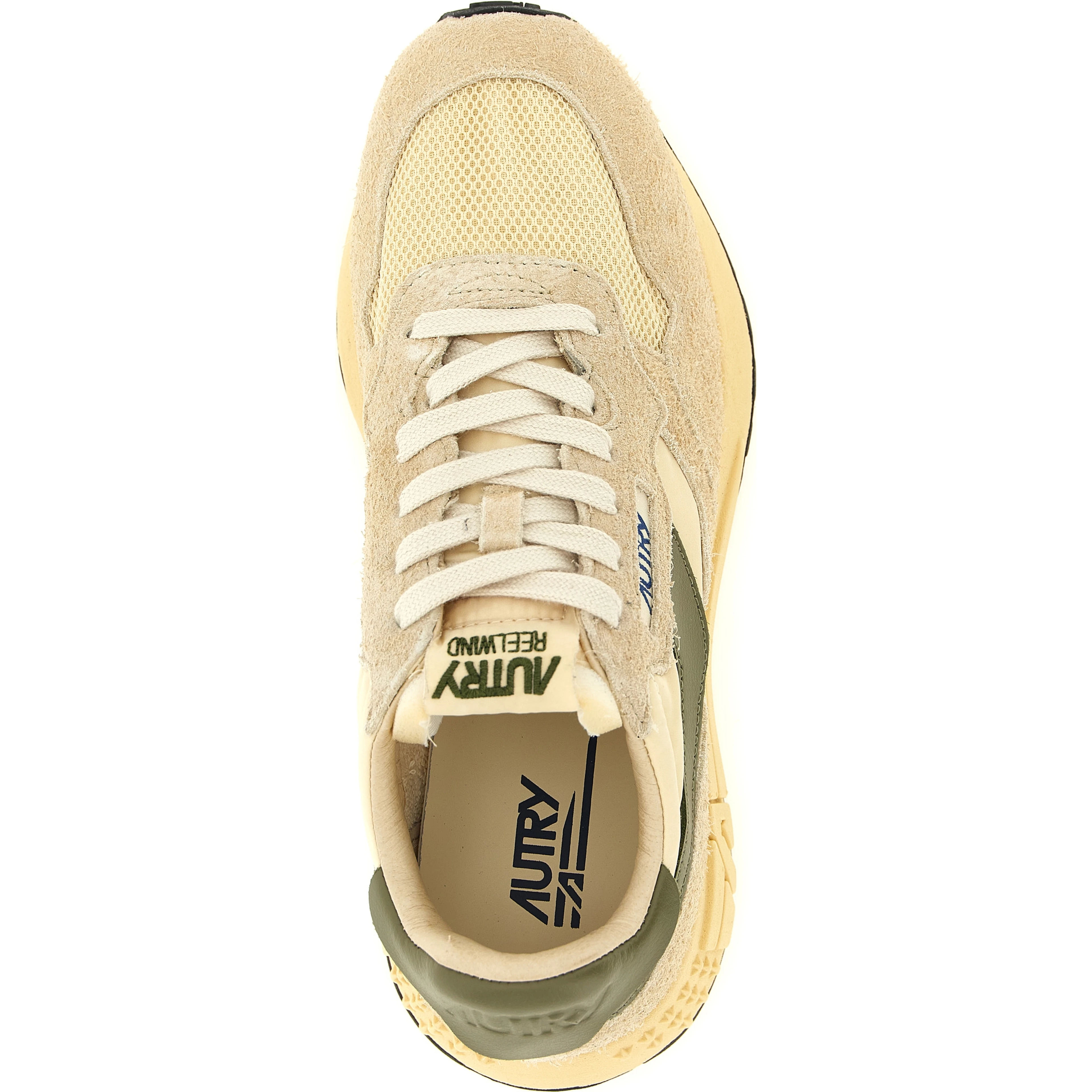 Bicolor Nylon Athletic Sneakers