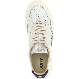 Blue Cowhide Athletic Sneakers