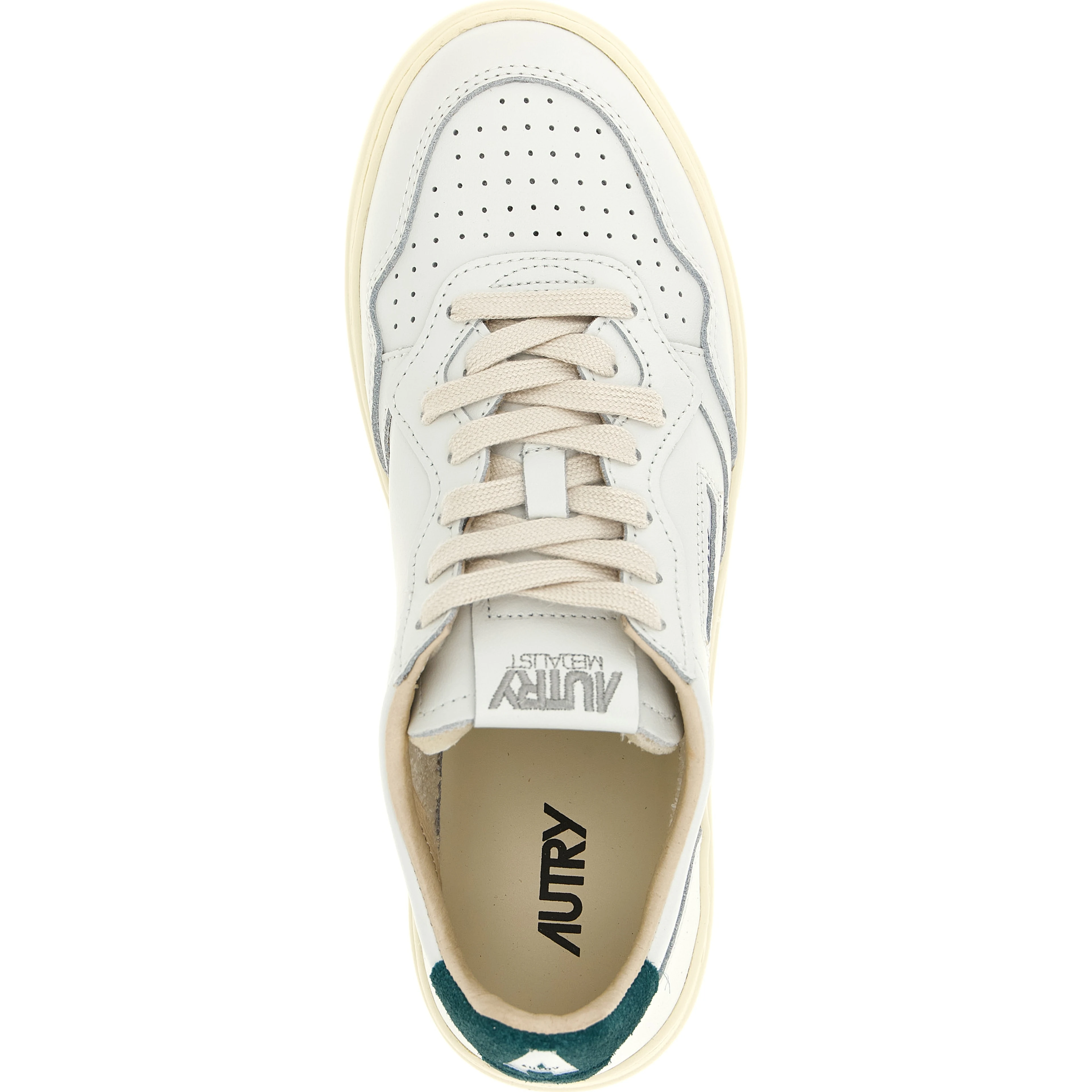 Bicolor Cowhide Low Top Sneakers