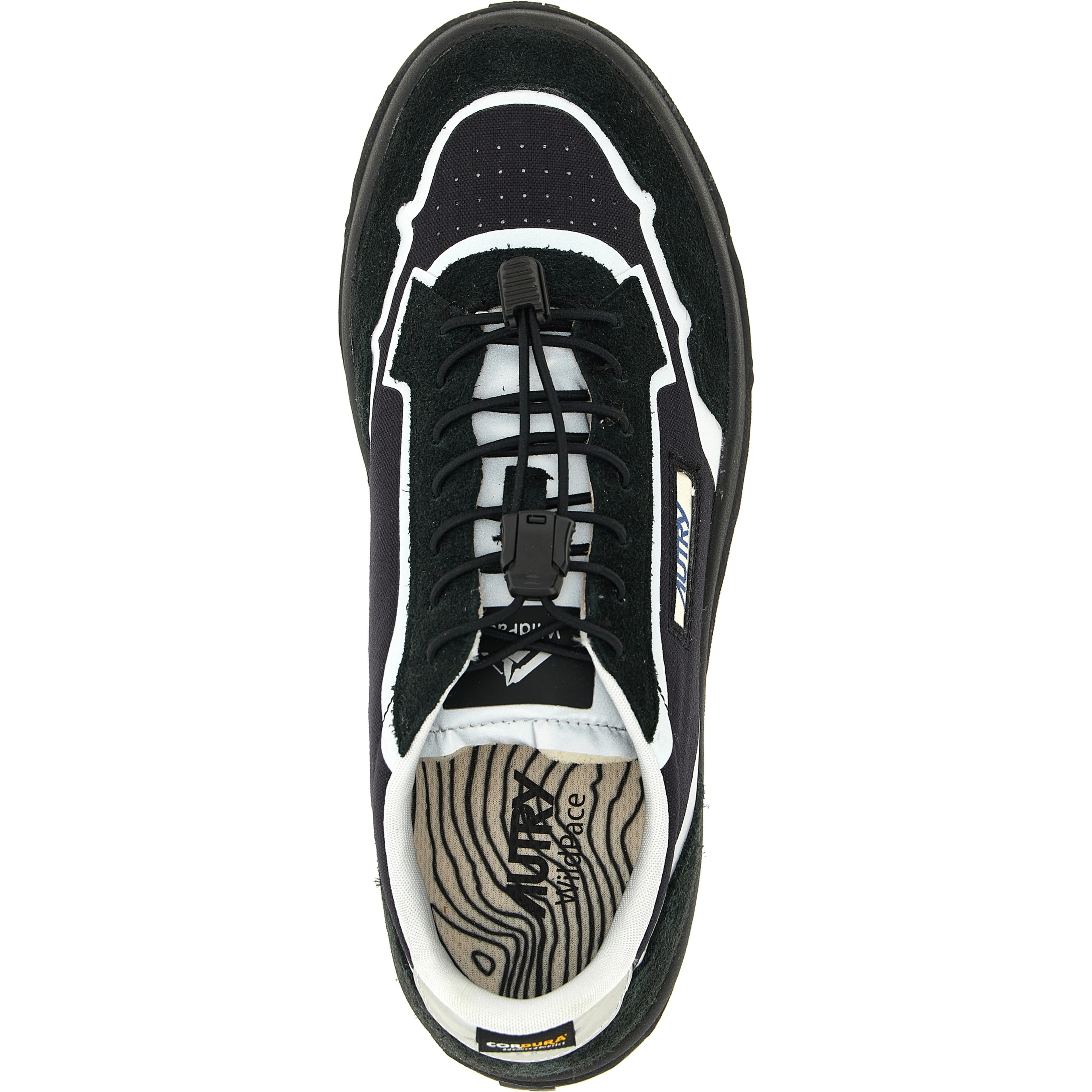 Black Nylon Athletic Sneakers