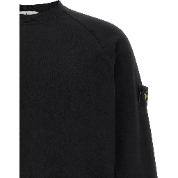 Black Cotton Sweatshirt