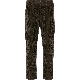 Gray Cotton Casual Pants