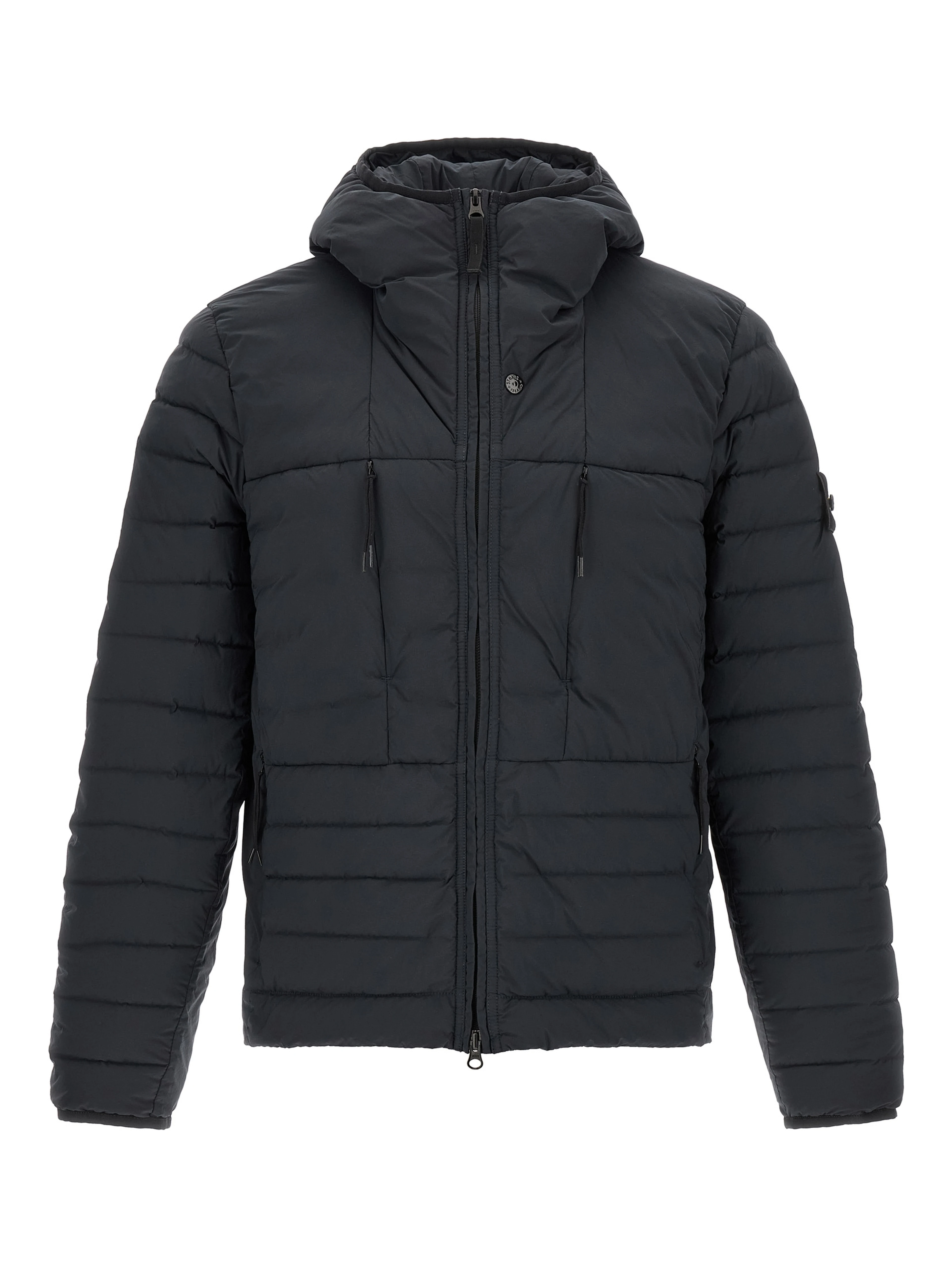 Blue Polyamide Full-Length Jacket