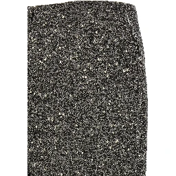 Bicolor Virgin Wool Midi Skirt