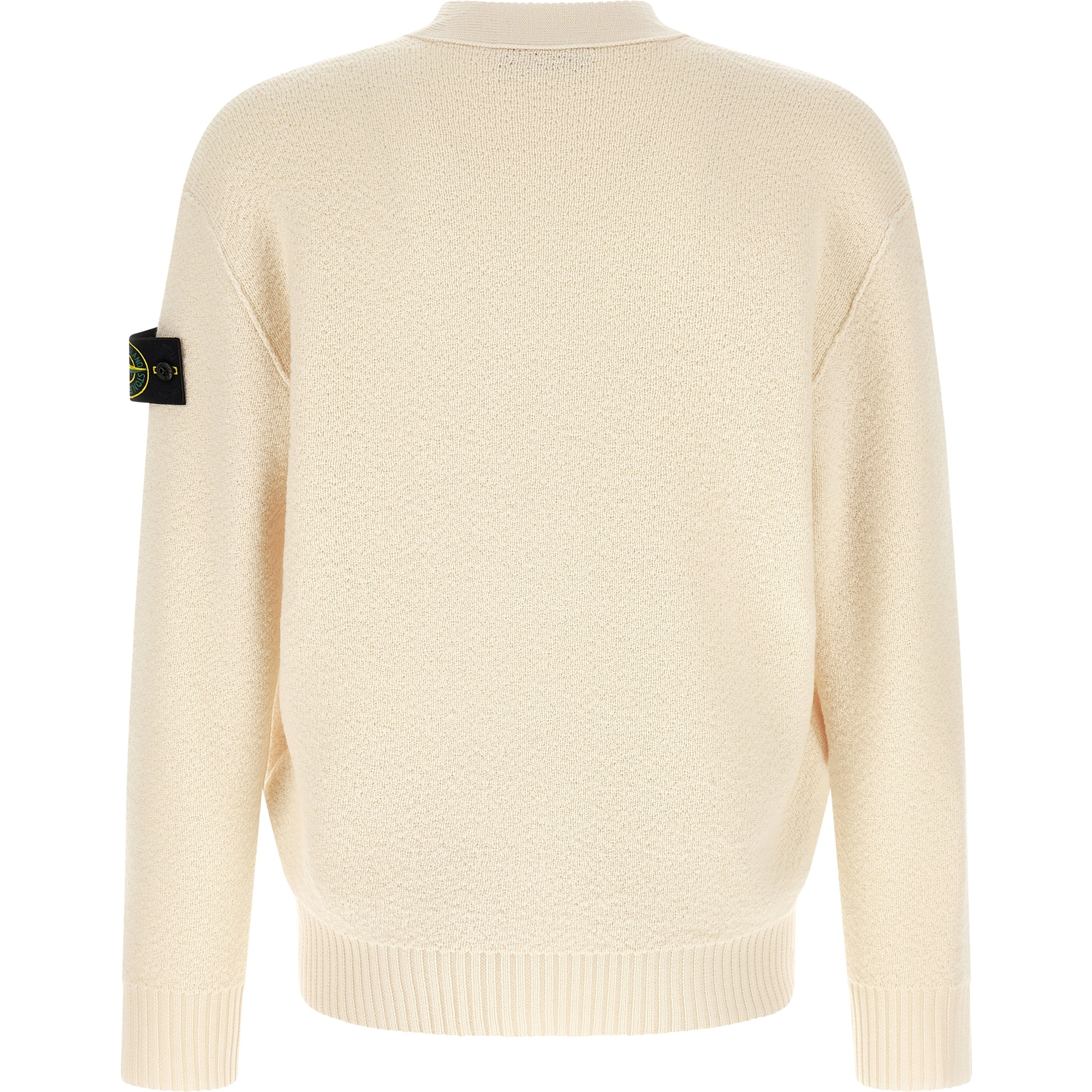 White Virgin Wool Cardigan