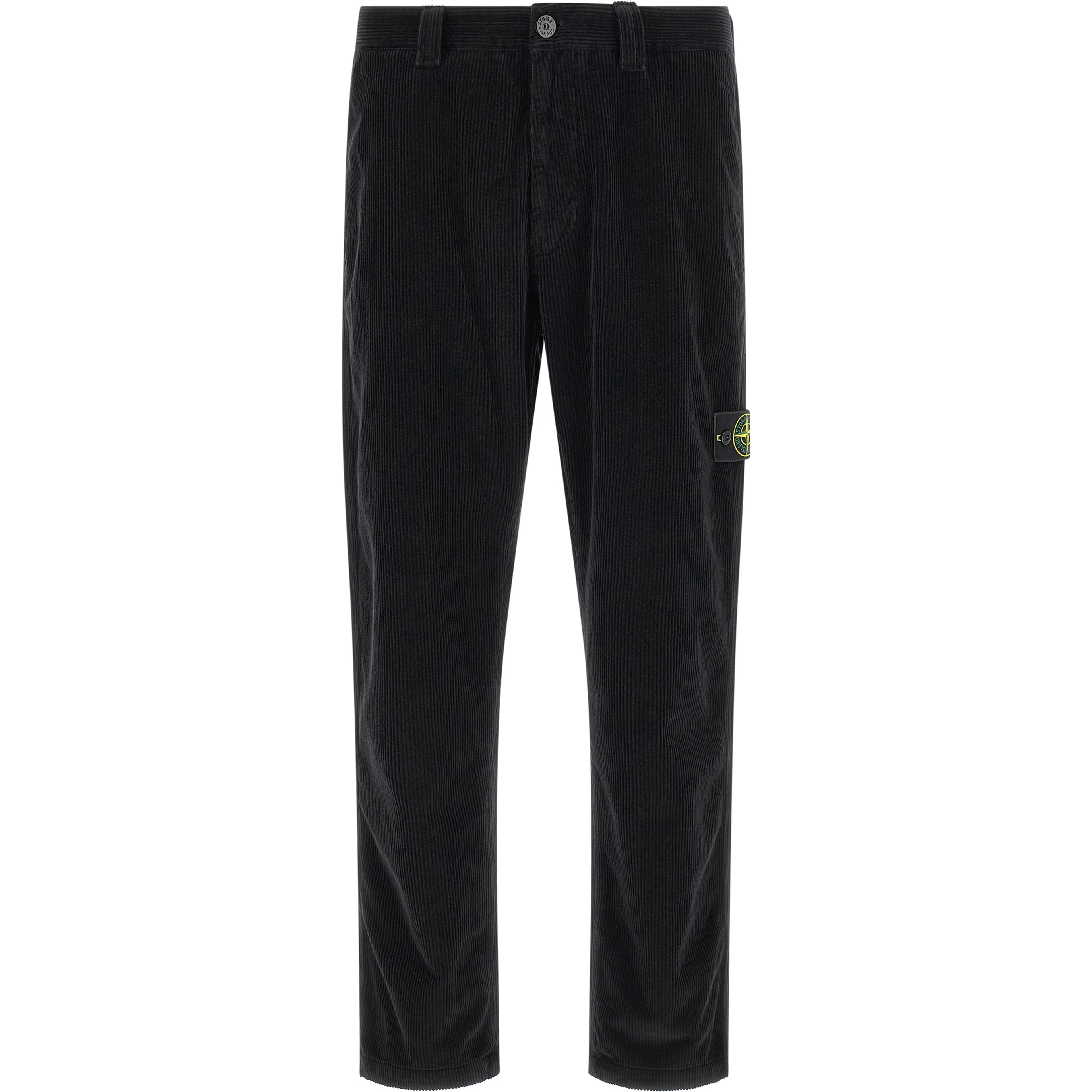 Black Cotton Casual Pants