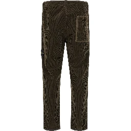 Gray Cotton Casual Pants