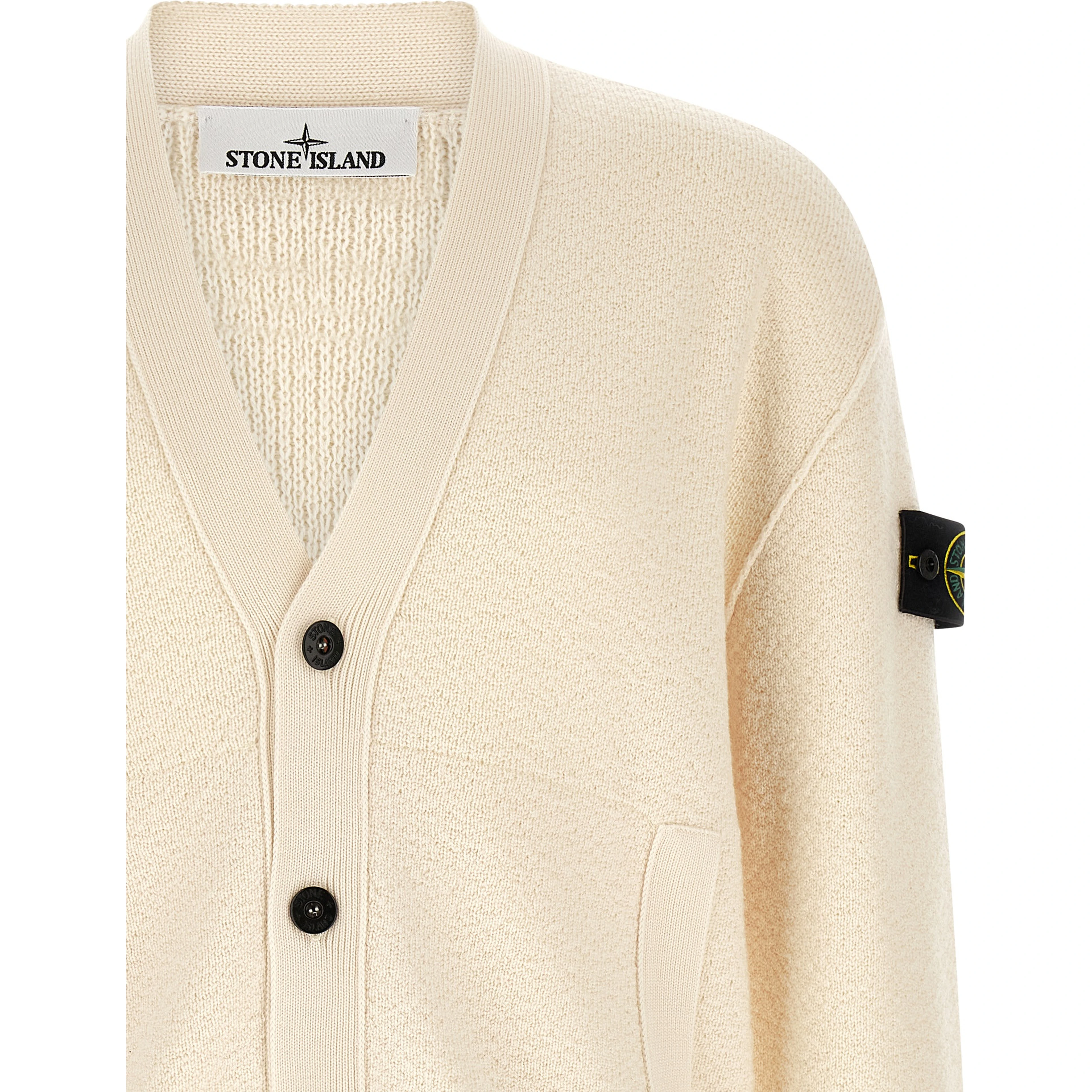 White Virgin Wool Cardigan