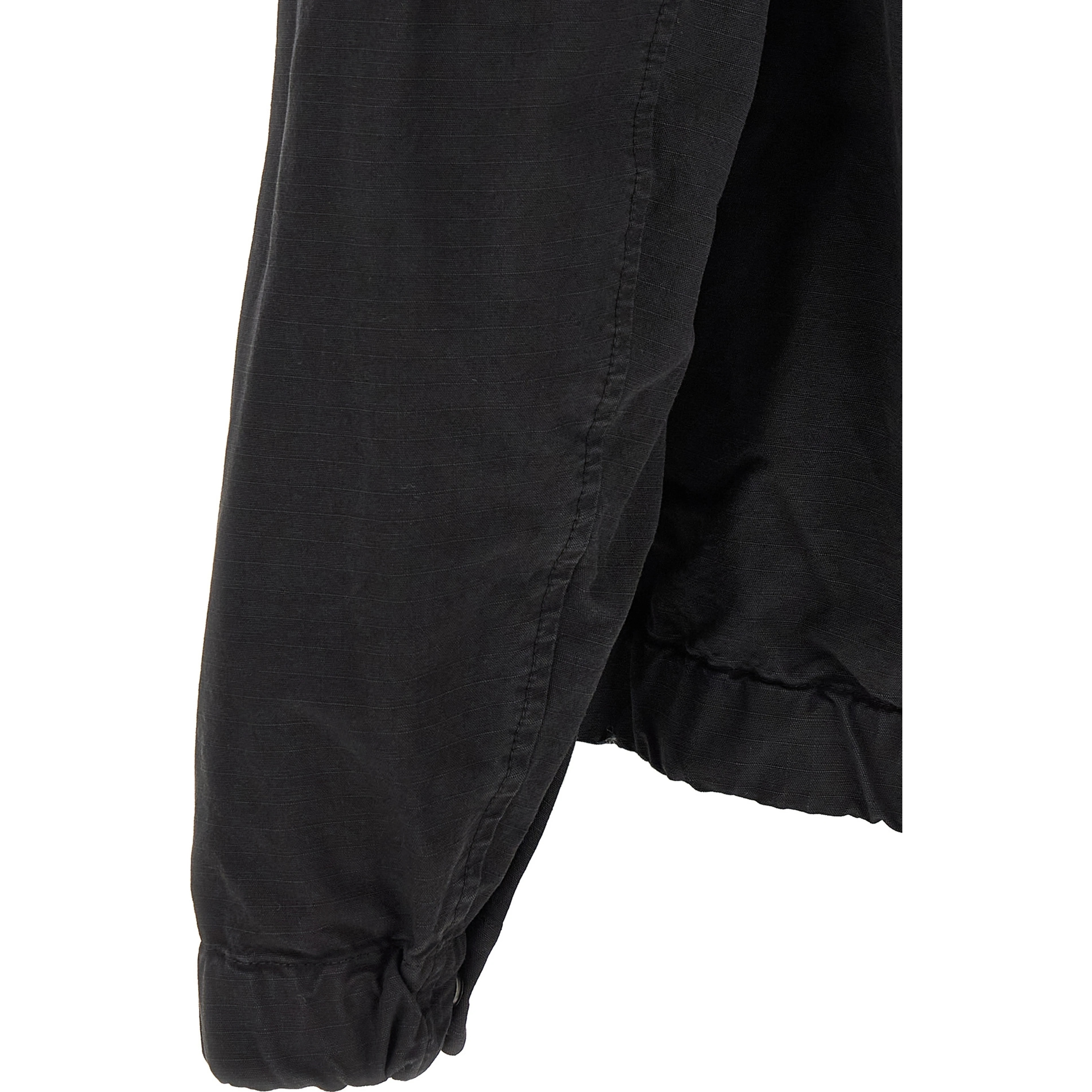 Black Cotton Shell Jacket
