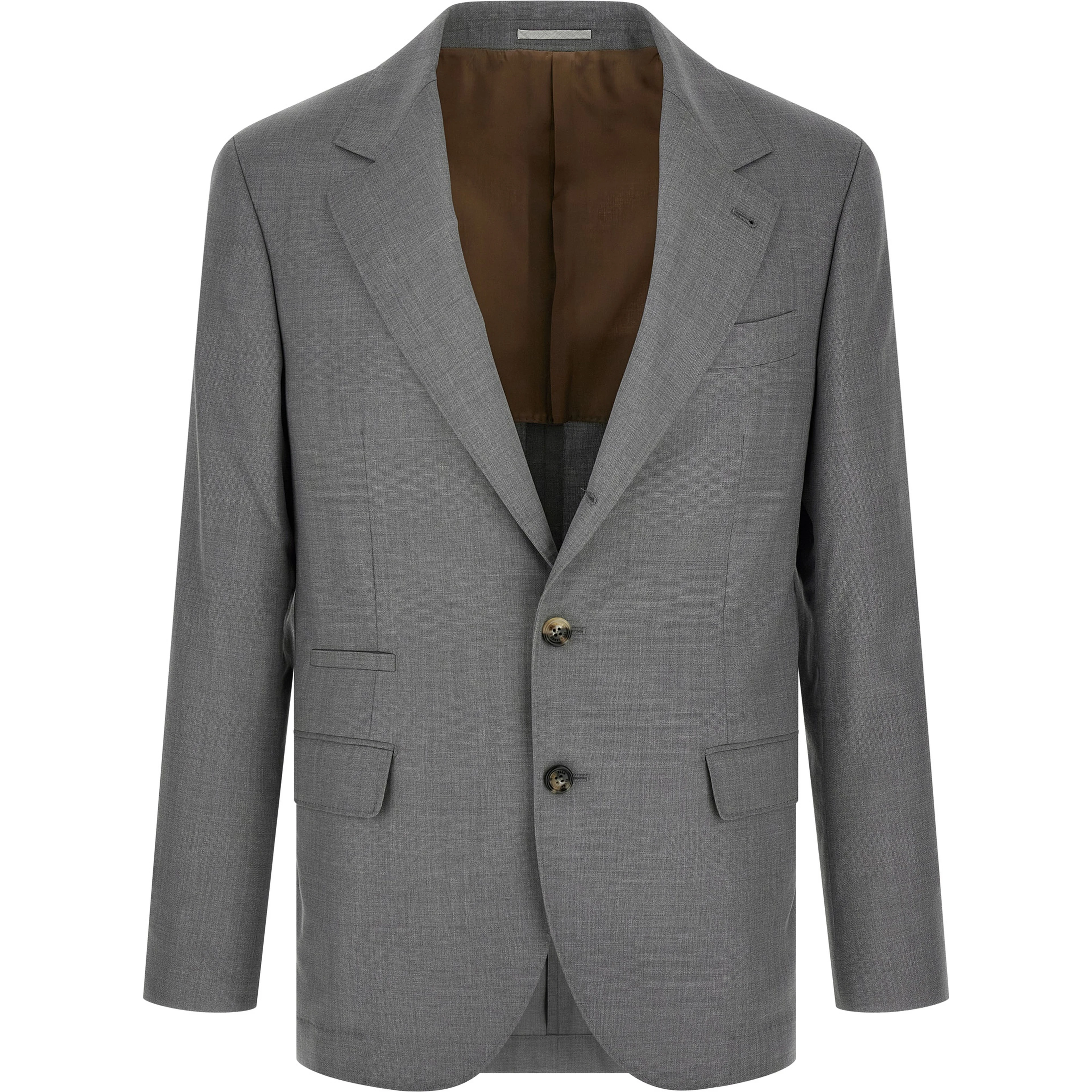 Gray Virgin Wool Blazer