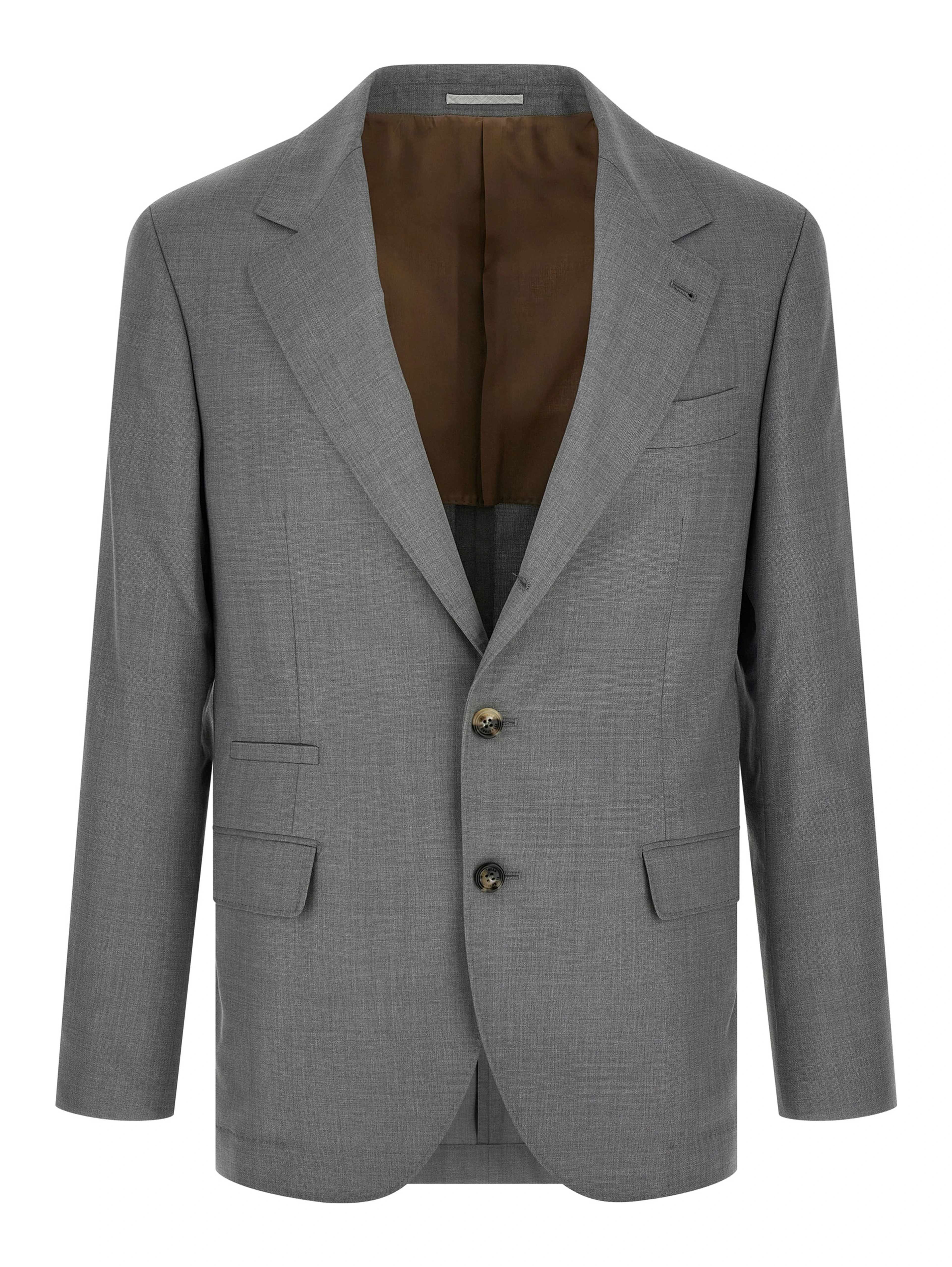 Gray Virgin Wool Blazer