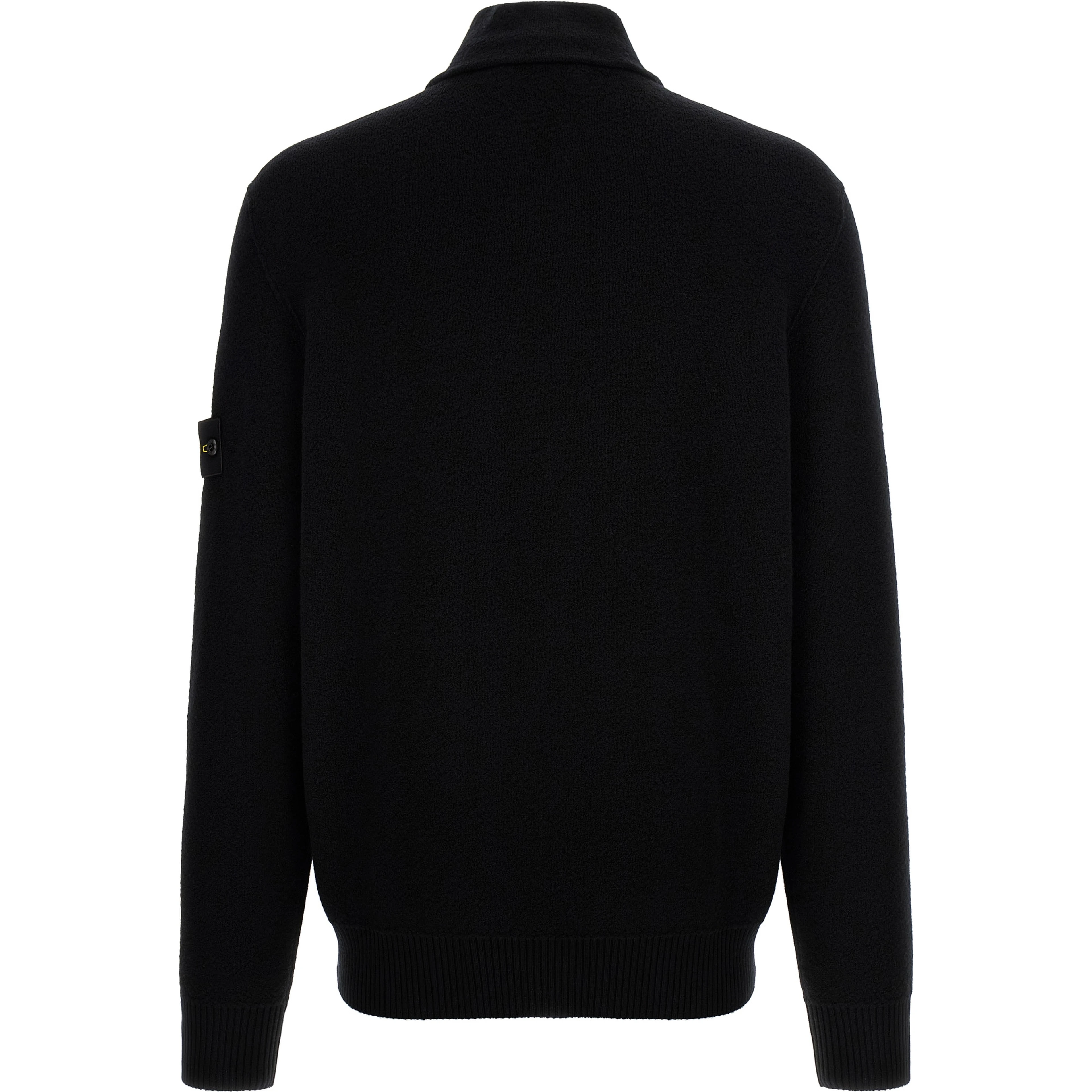 Black Virgin Wool Cardigan