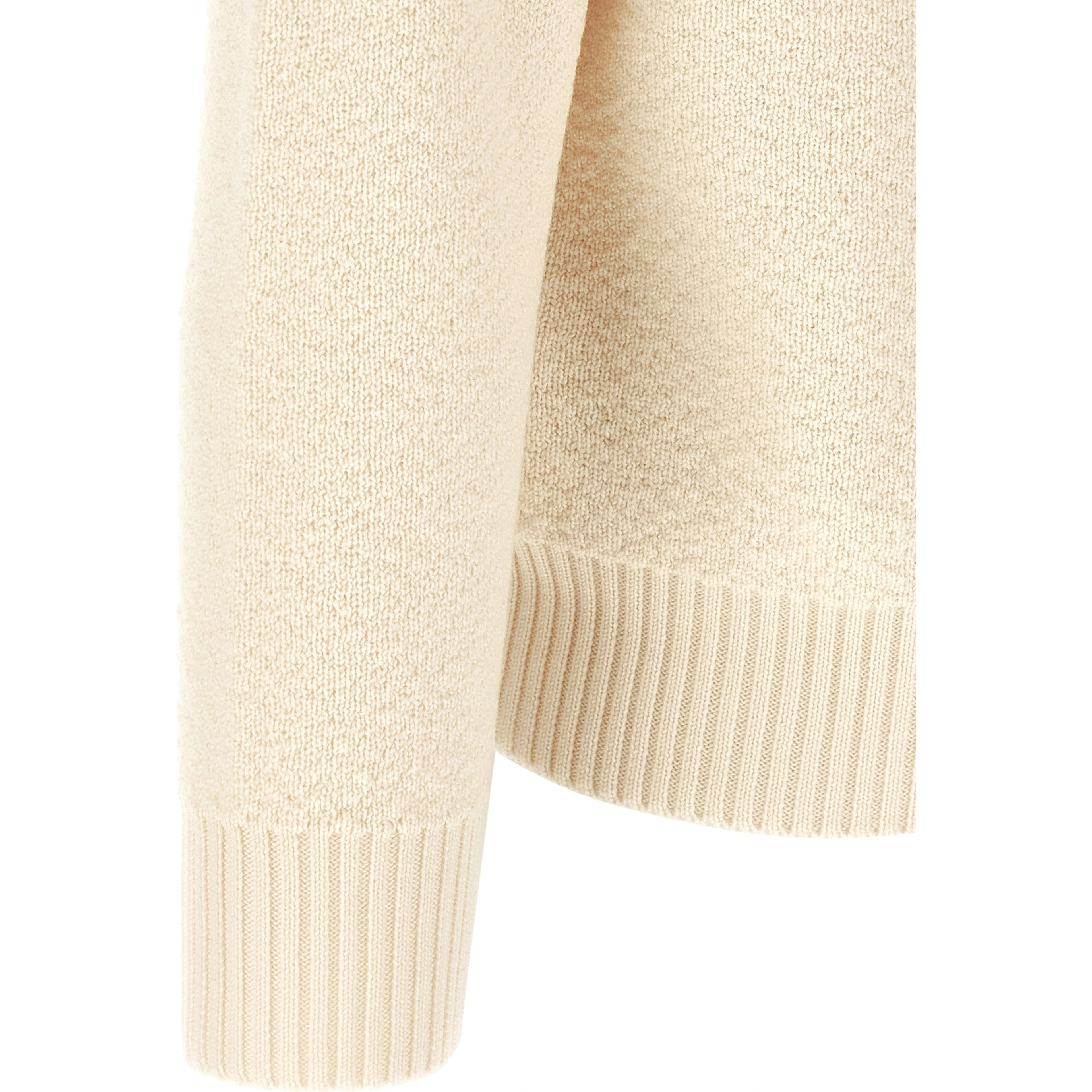White Virgin Wool Cardigan