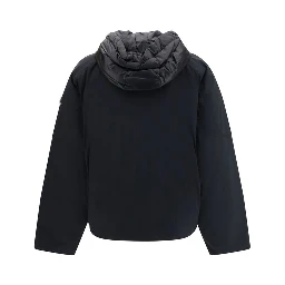 Black Nylon Bomber