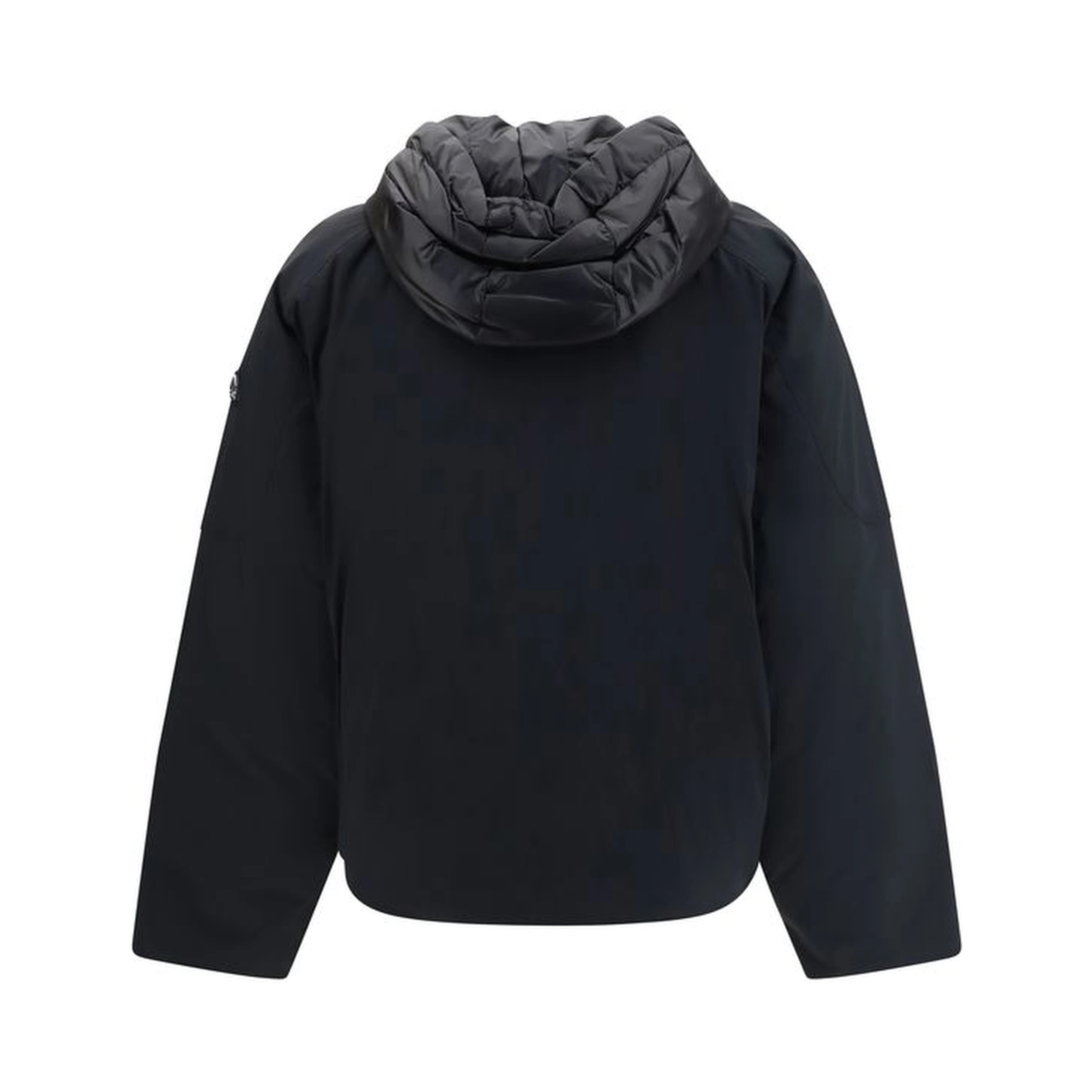 Black Nylon Bomber