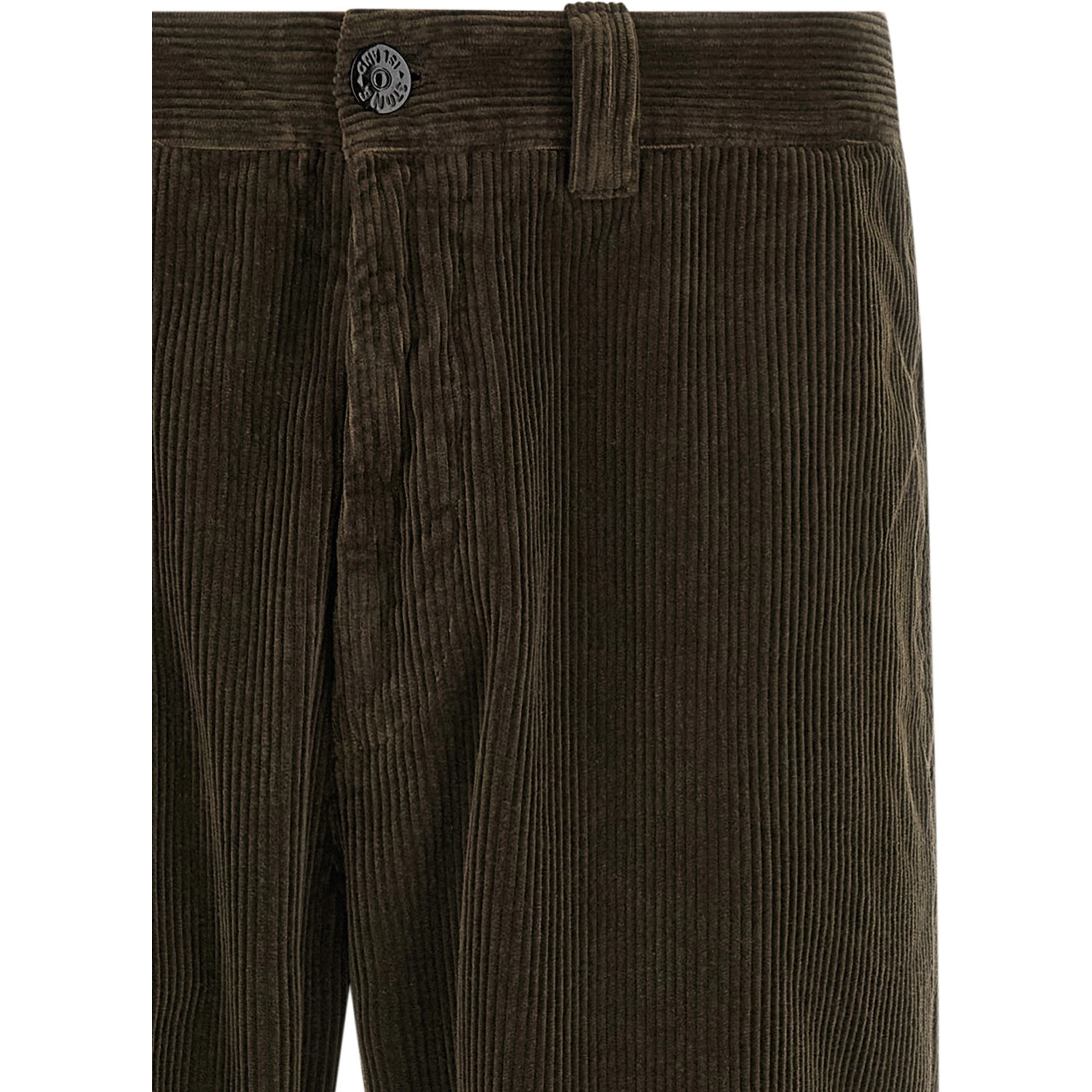 Gray Cotton Casual Pants